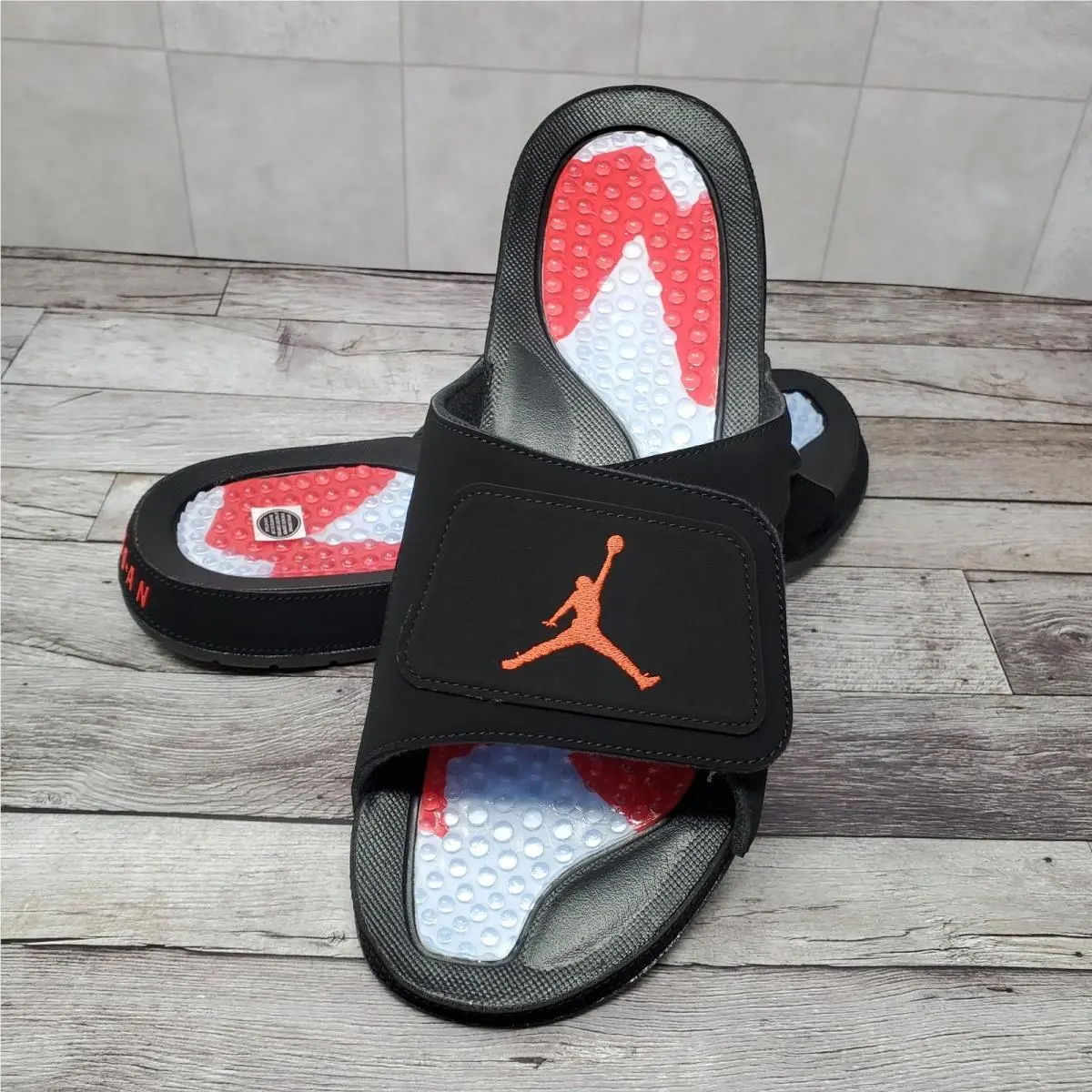 Nike Air Jordan DM0979-009 Hydro VI Retro Slide Black Infrared 23 Men`s Size 12