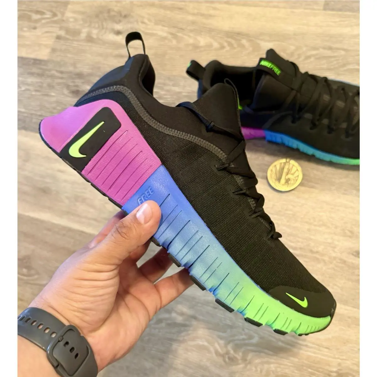 Nike shoes - Nike Free Metcon 6 - Free Metcon - FJ7127-005 - Black / Purple / Blue / Green (UPC: 198482723828) 8