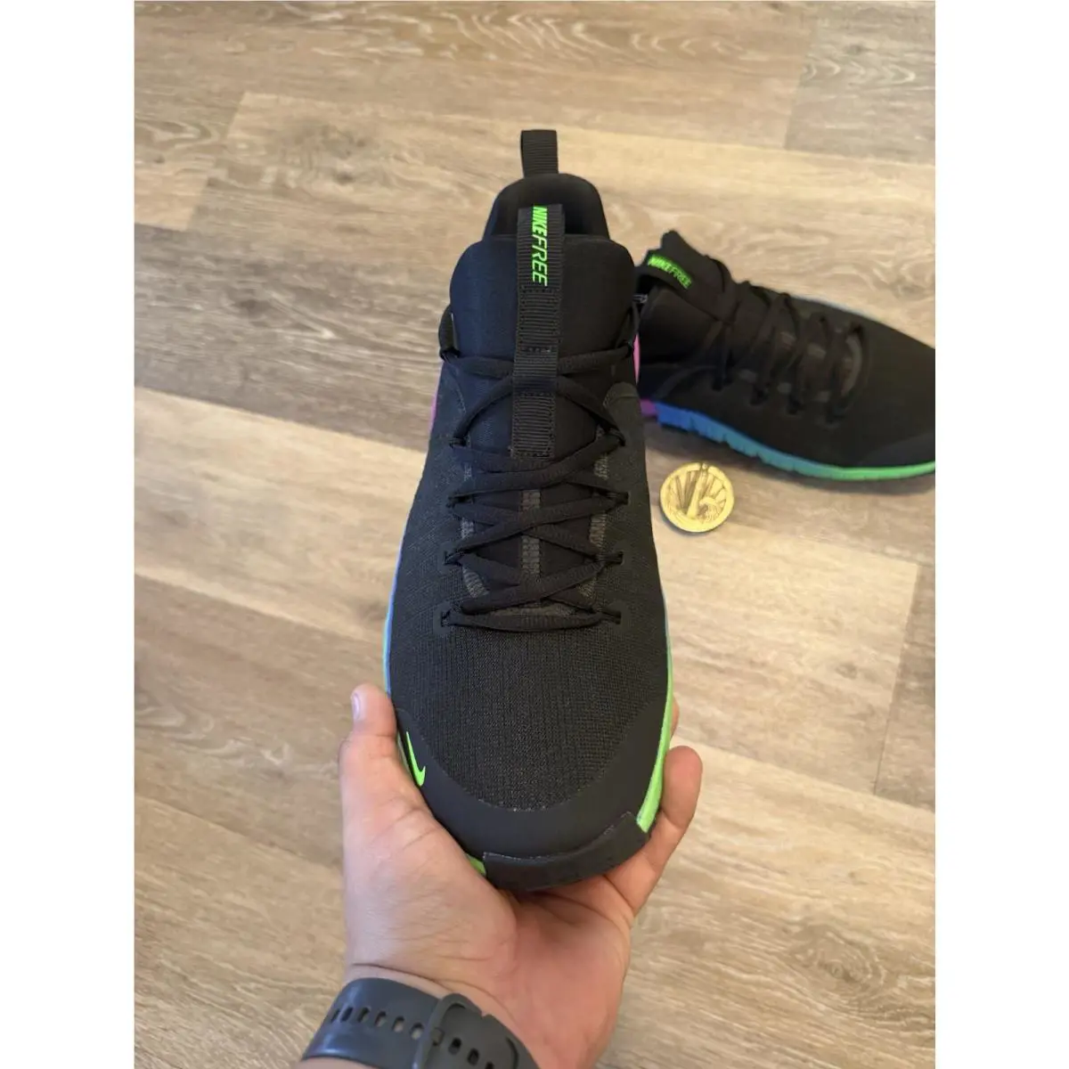 Nike shoes - Nike Free Metcon 6 - Free Metcon - FJ7127-005 - Black / Purple / Blue / Green (UPC: 198482723828) 4