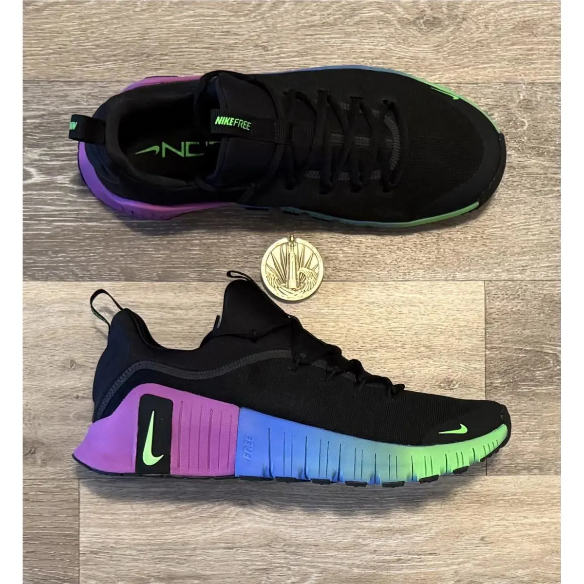 Nike shoes - Nike Free Metcon 6 - Free Metcon - FJ7127-005 - Black / Purple / Blue / Green (UPC: 198482723828) 5