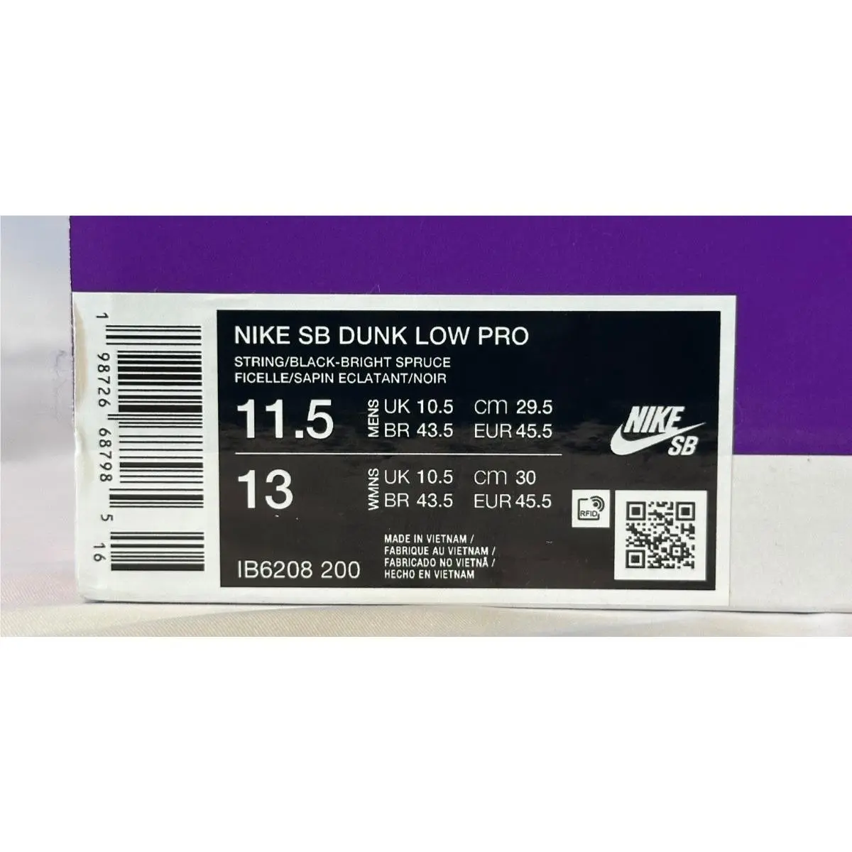 Nike shoes - Nike SB Dunk - Dunk - IB6208-200 - Black 9