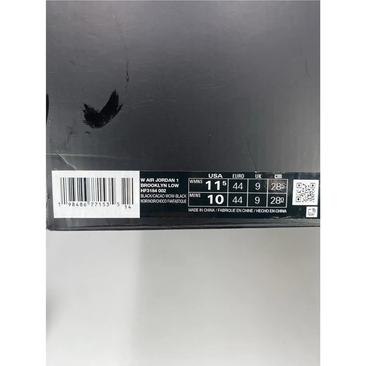 Nike shoes - Air Jordan 1 Low - Air Low - HF3184 002 - Black (UPC: 198486771535) 8