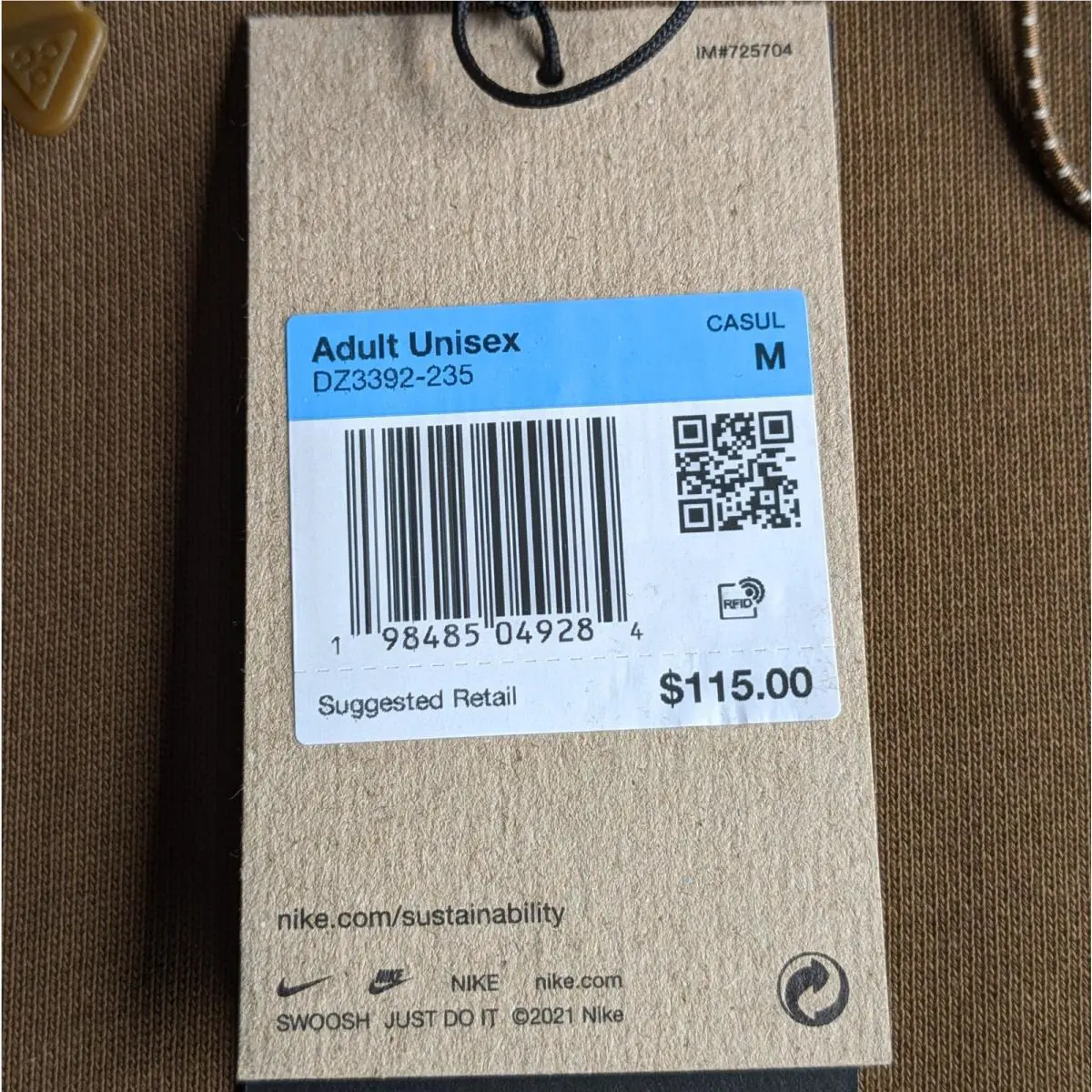 Nike clothing - DZ3392-235 - DZ3392-235 - Brown (UPC: 198485049284) 5