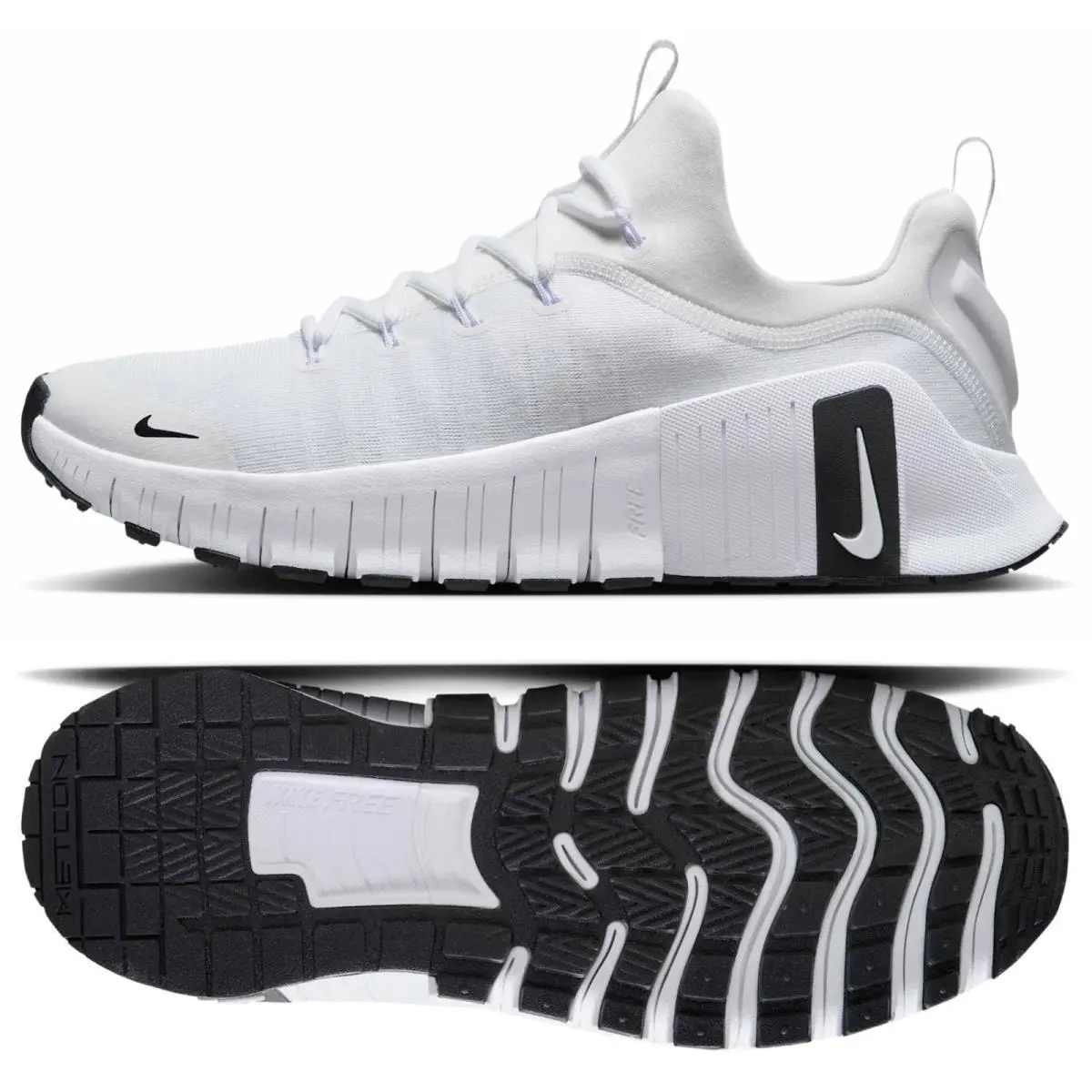 Nike Free Metcon 6 TB White/white/black HM3754-100 Men`s Workout Training Shoes