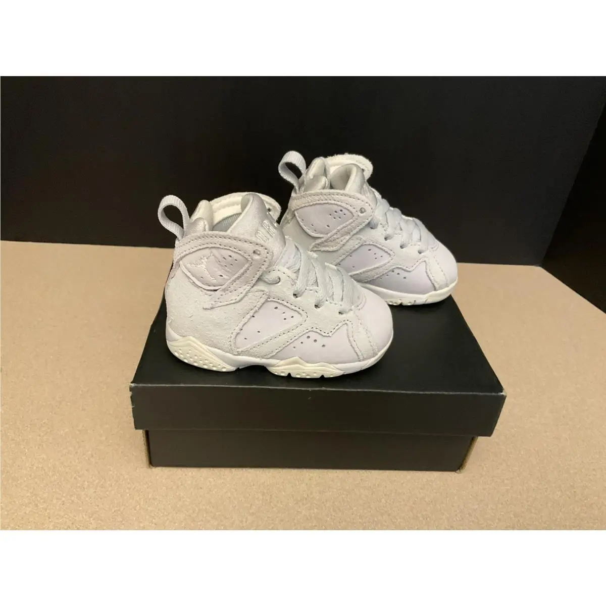 Toddler`s Nike Air Jordan 7 Retro Cobalt Bliss/sail-white Shoes. Size 4C