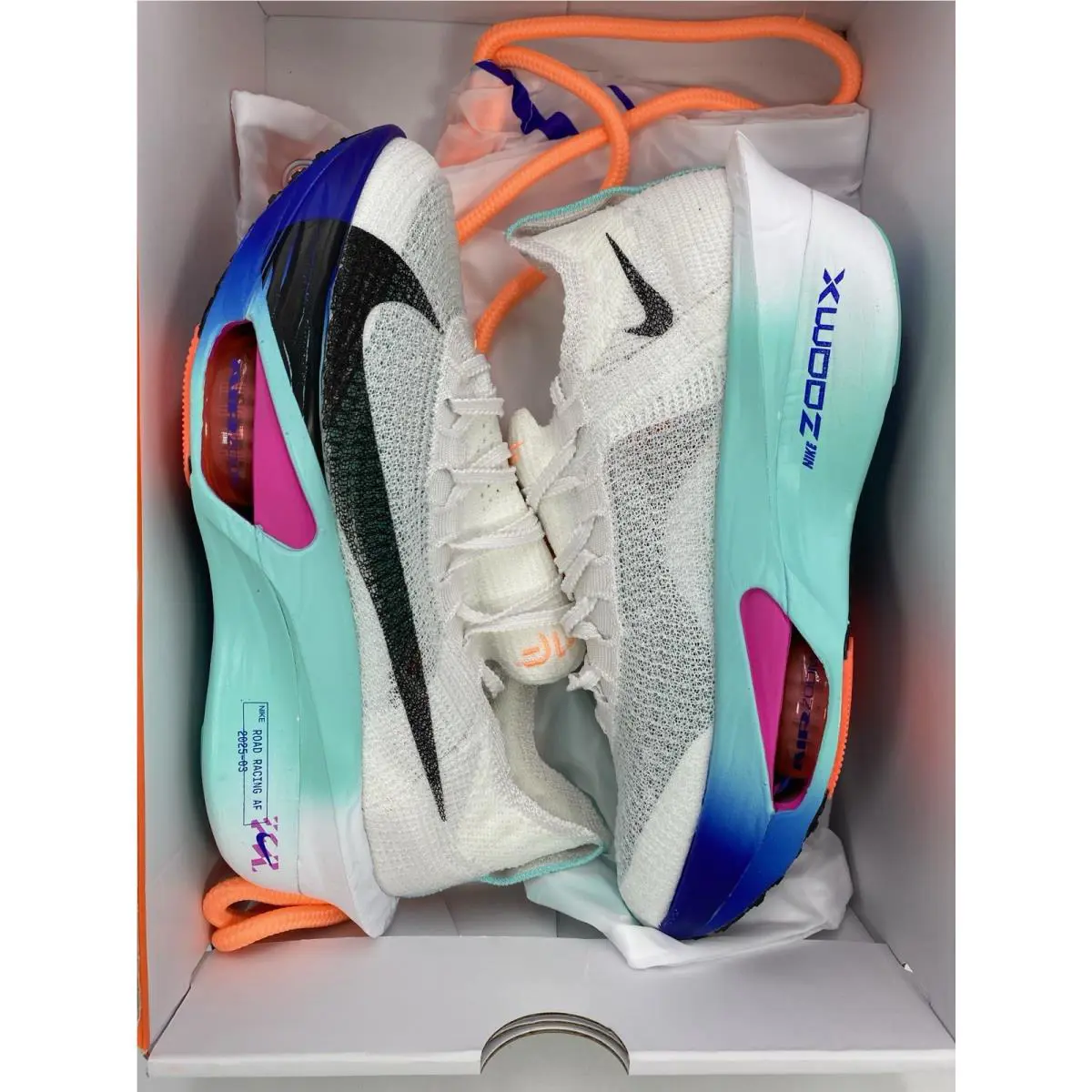 Nike shoes - Nike Air Zoom Alphafly NEXT% 3 - FD8315 104 - White/Black-Hyper Turq-Concord (UPC: 198486774543) 8