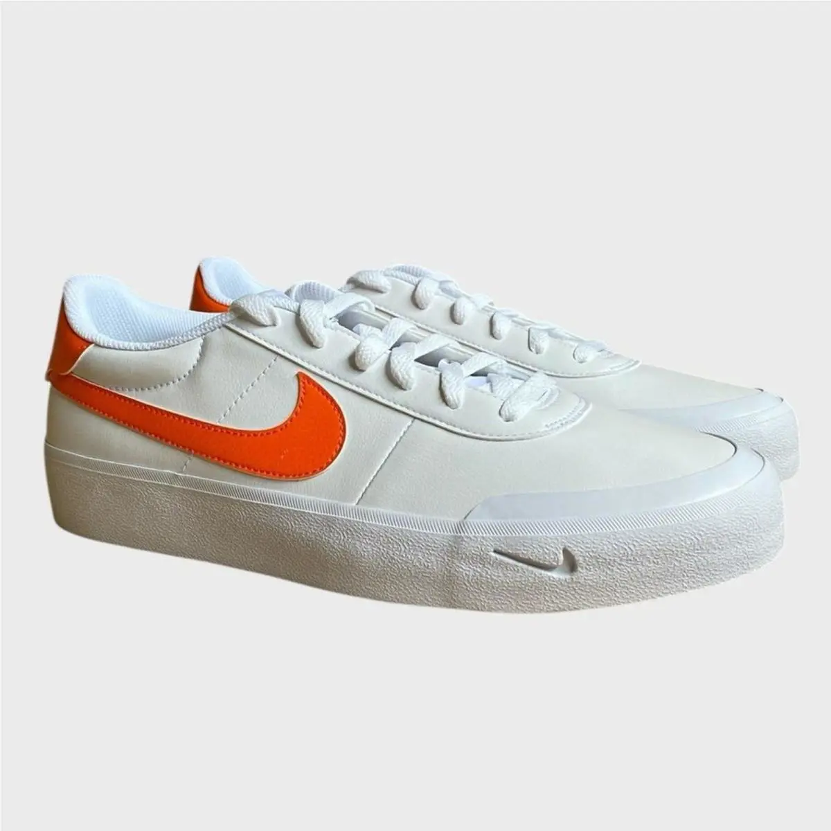 Nike shoes - Nike Court Shot - Court Shot - White, orange 0