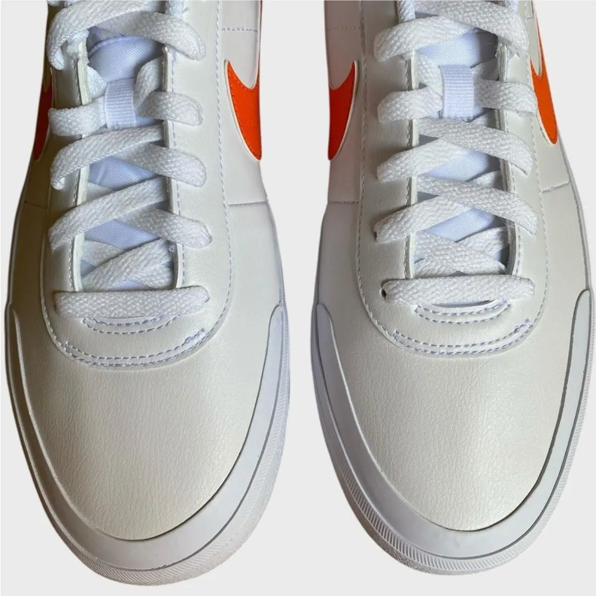 Nike shoes - Nike Court Shot - Court Shot - White, orange 3