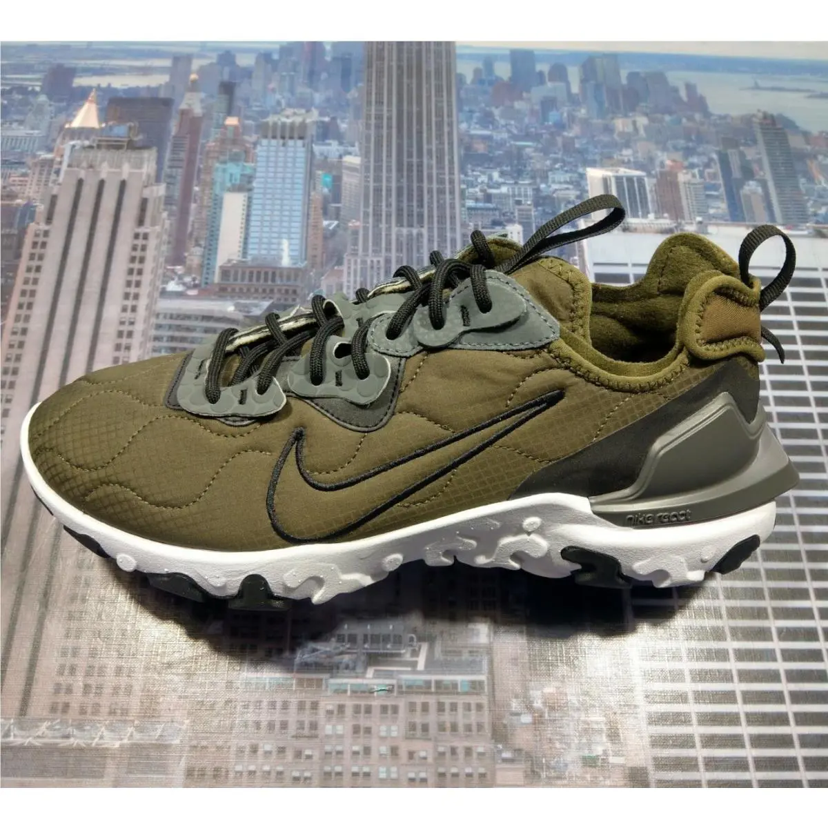 Nike shoes - Nike React Vision - React Vision - DA7568-991 - Olive Canvas 3