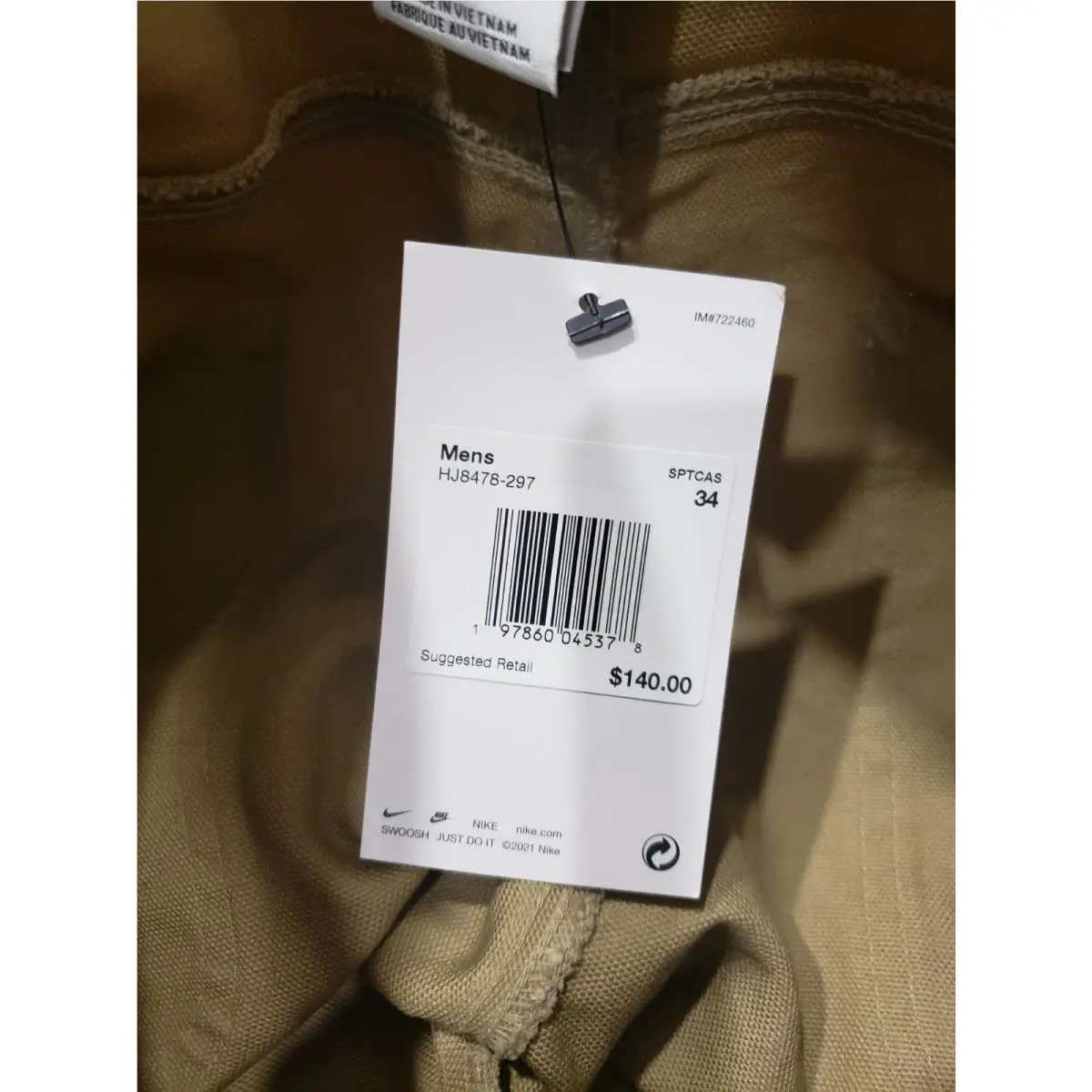 Nike clothing - Nike Life HJ8478-297 - Life - Beige (UPC: 197860045378) 7