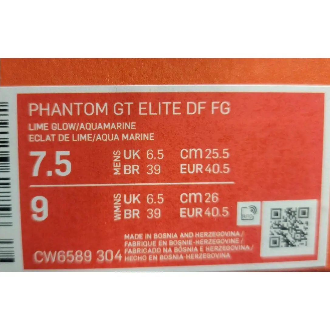 Nike shoes - Nike Phantom GT Elite DF FG - CW6589-304 - Lime Glow 6