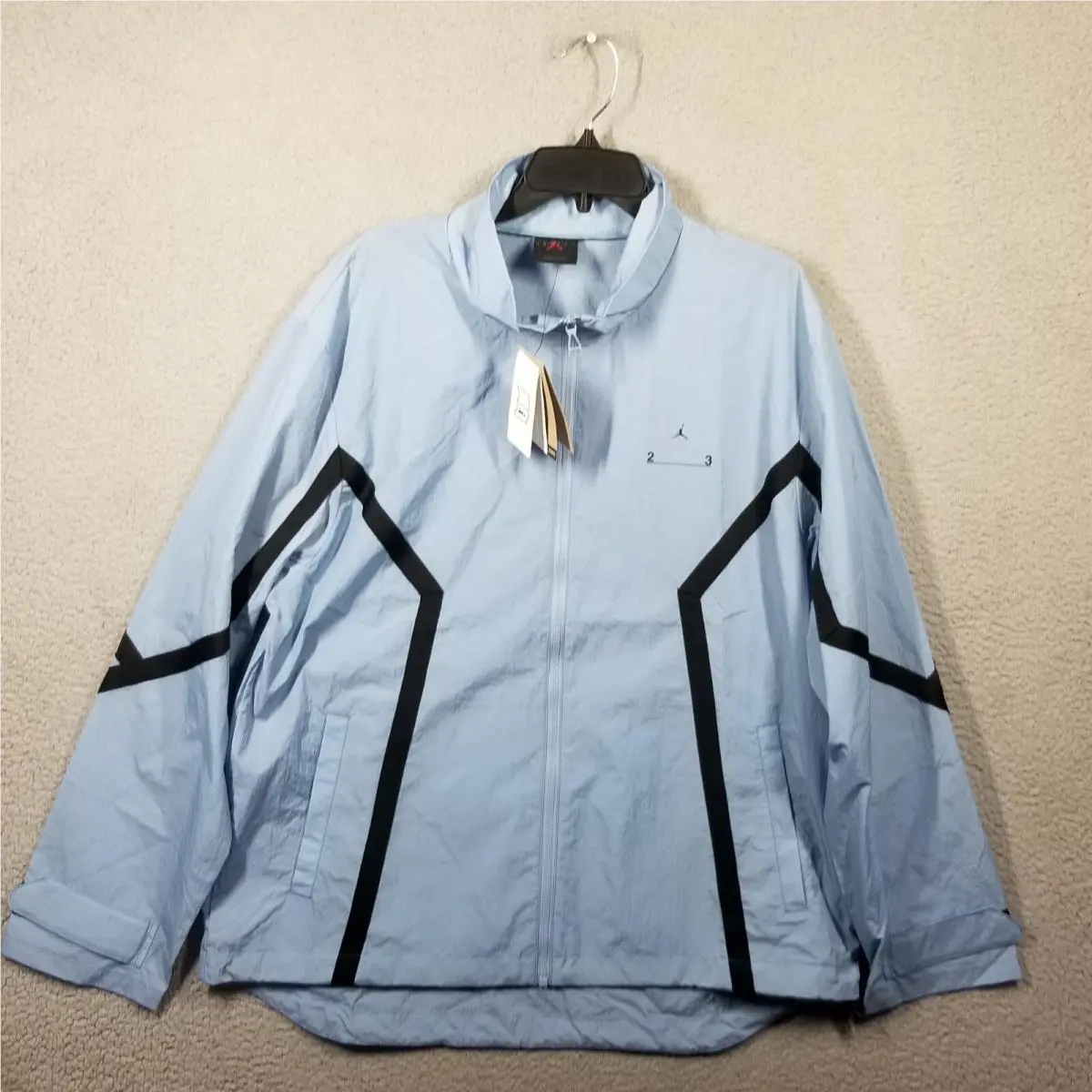 Nike Jordan 23 Engineered Windbreaker Jacket Men Large Carolina Blue Rare Color