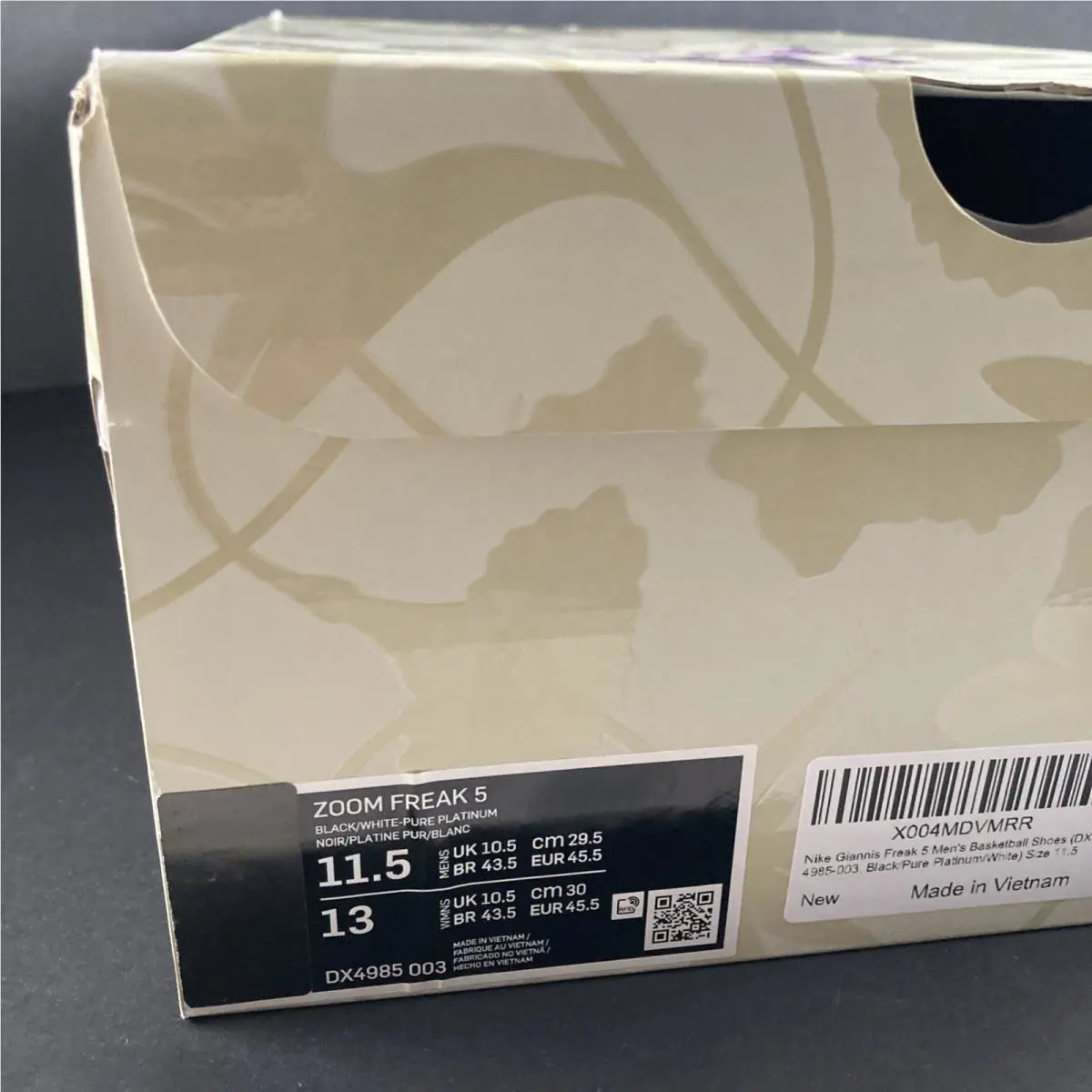 Nike shoes - Nike Zoom Freak 5 - Zoom Freak - DX4985-003 - Black 7