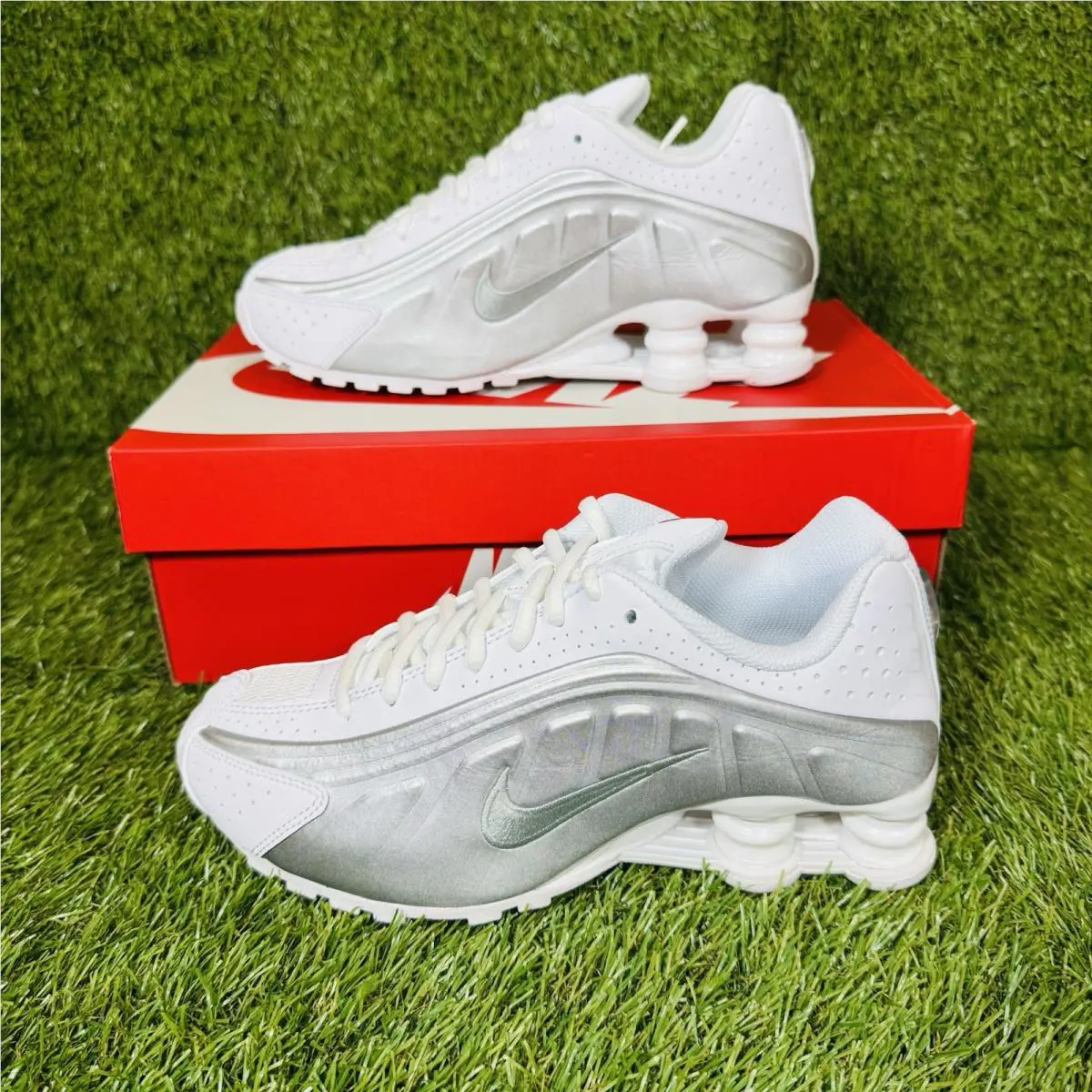 Nike shoes - Nike Shox R4 - Shox - White 6