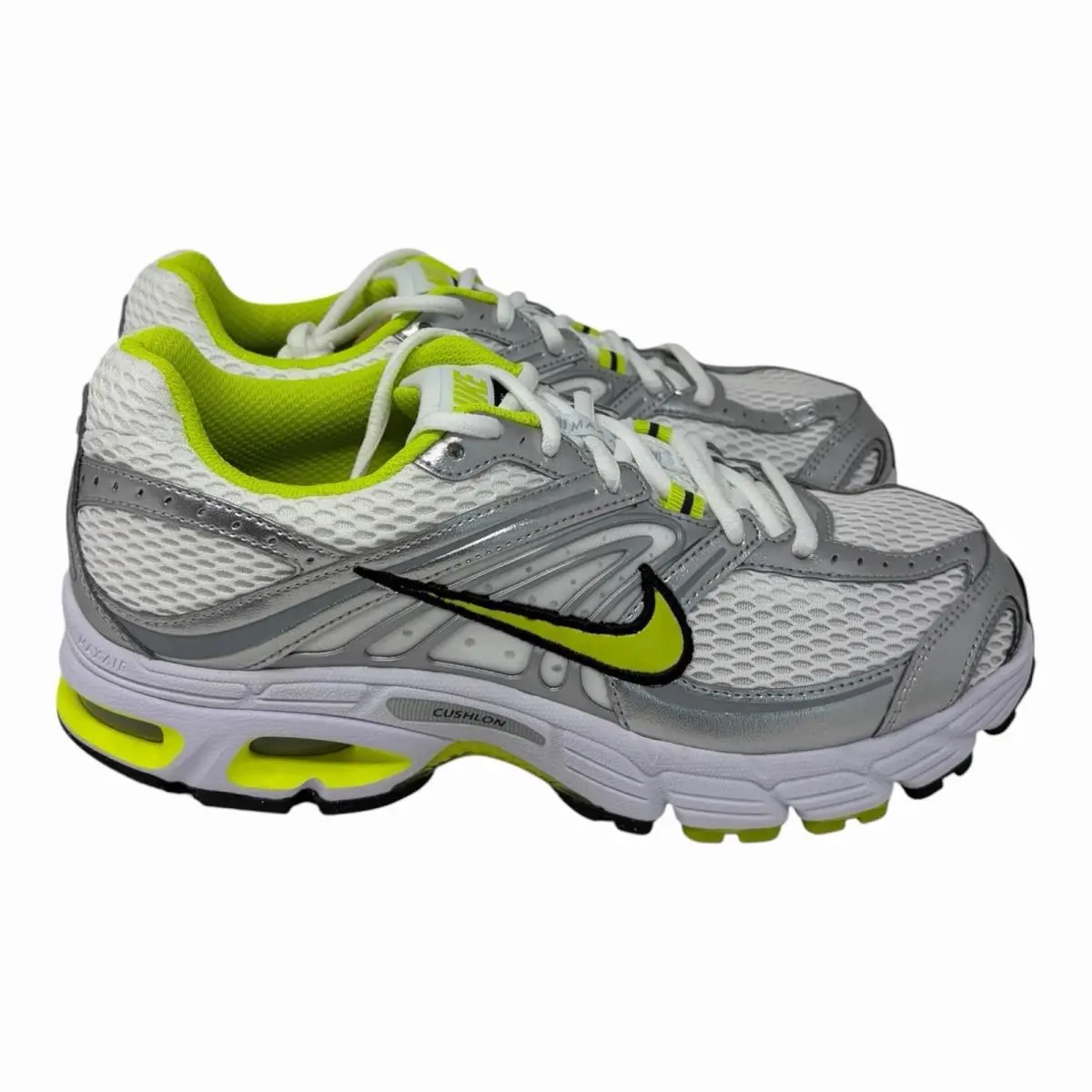 Nike Air Max Moto 2K Women`s Sz 9.5 White Cyber Metallic Silver HQ2056-105 - White/Cyber-Metallic Silver