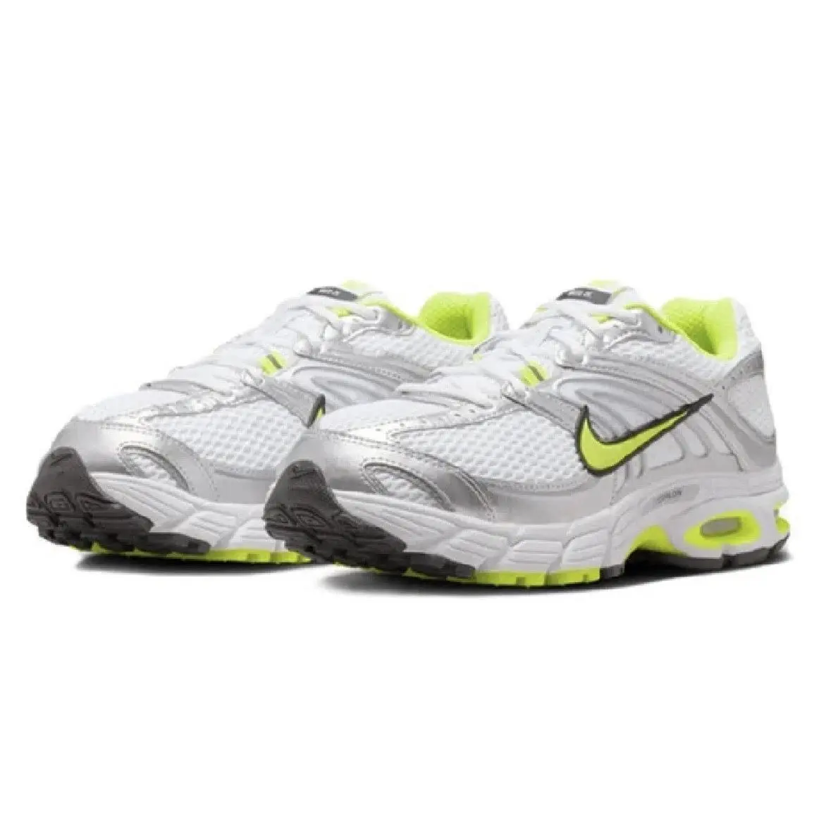 Women`s Nike Air Max Moto 2K White/cyber-metallic Silver HQ2056 105 Sz 6.5 - White/Cyber-Metallic Silver