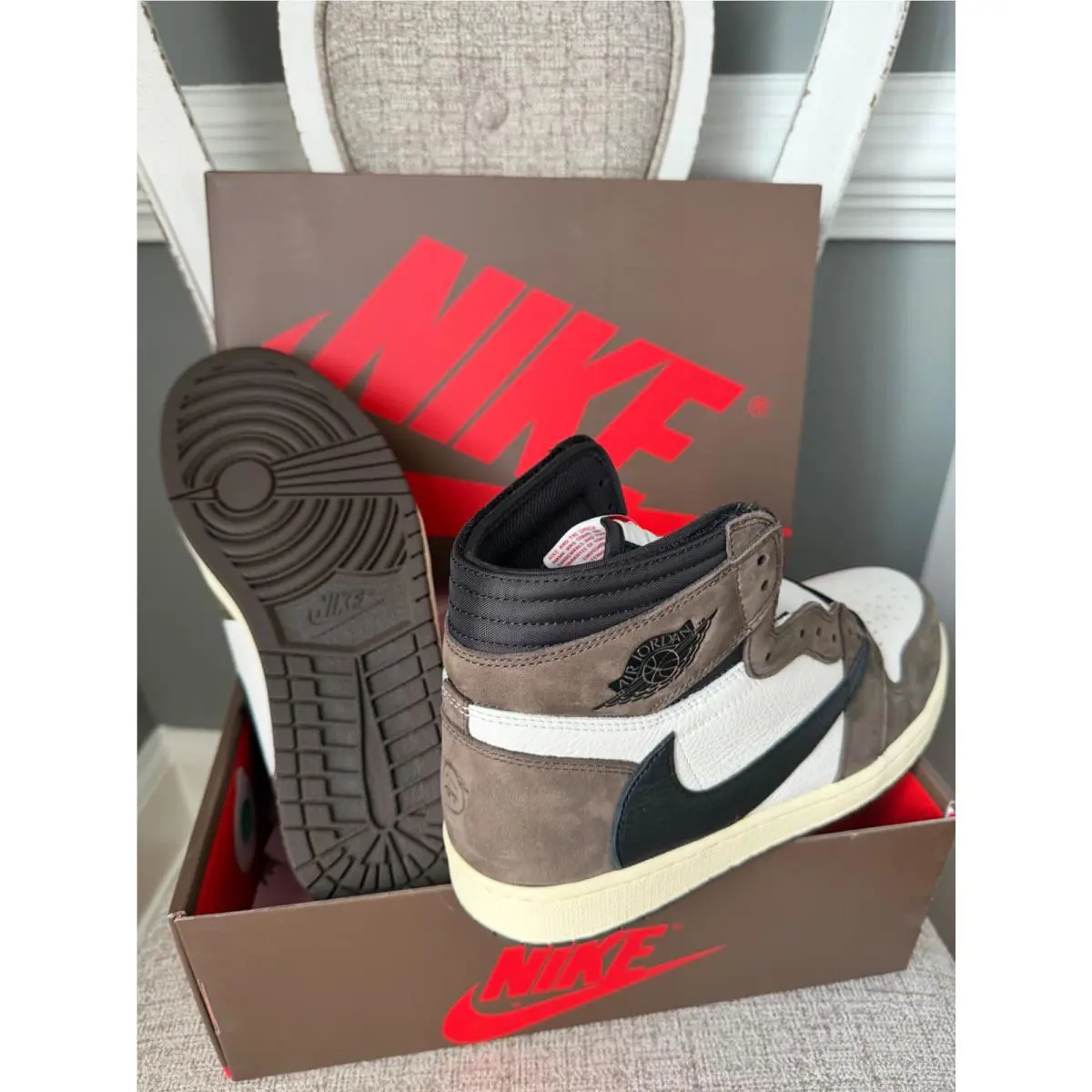 Nike shoes - Air Jordan 1 - Air - CD4487-100 - Brown (UPC: 0193150591464) 8