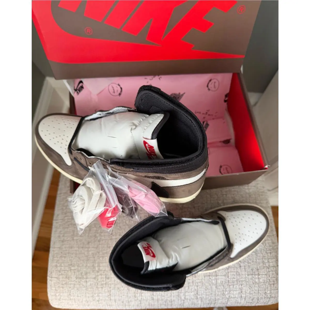 Nike shoes - Air Jordan 1 - Air - CD4487-100 - Brown (UPC: 0193150591464) 2