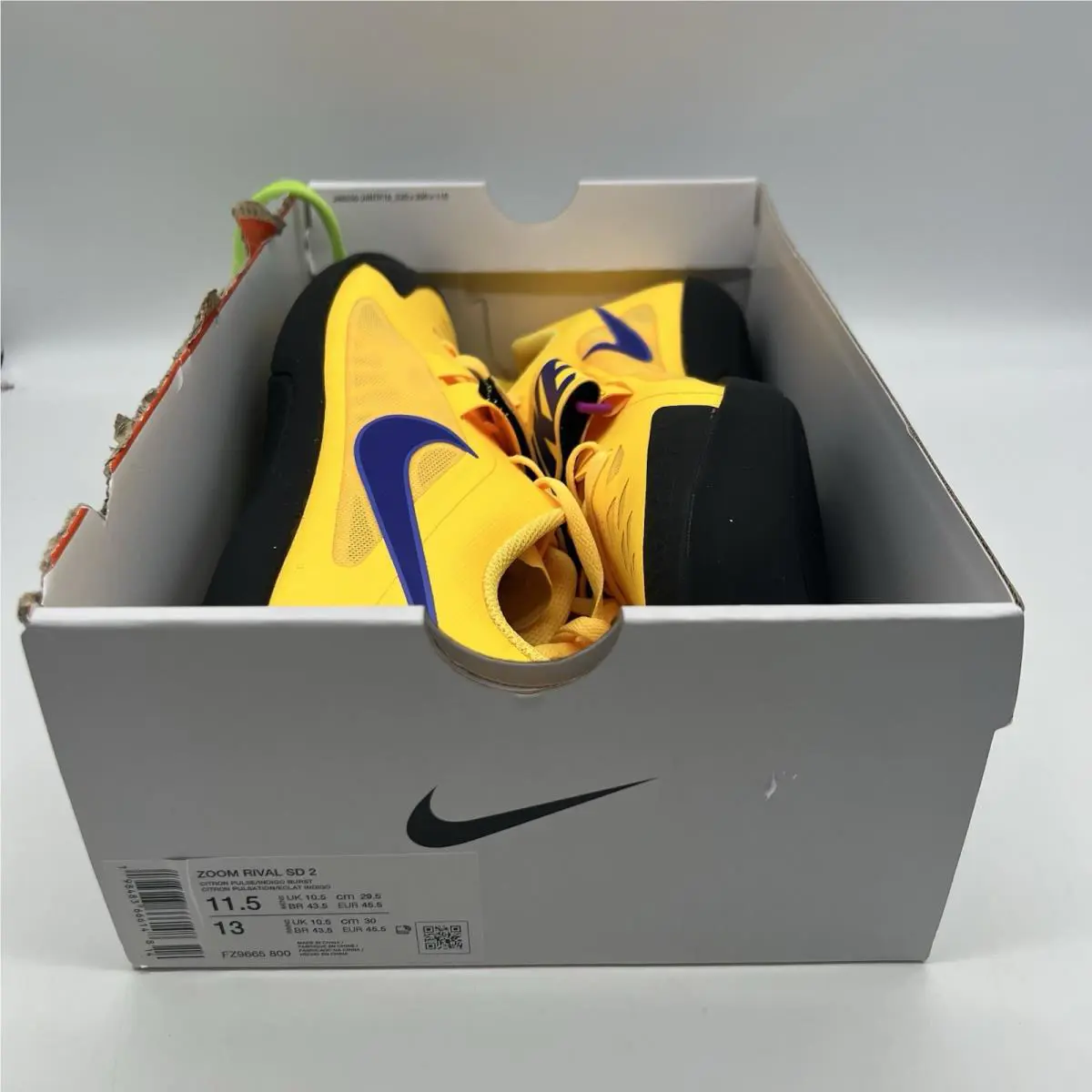 Nike shoes - Nike Zoom Rival SD 2 - FZ9665-800 - Citron Pulse Black Indigo Burst (UPC: 0198483670114) 0
