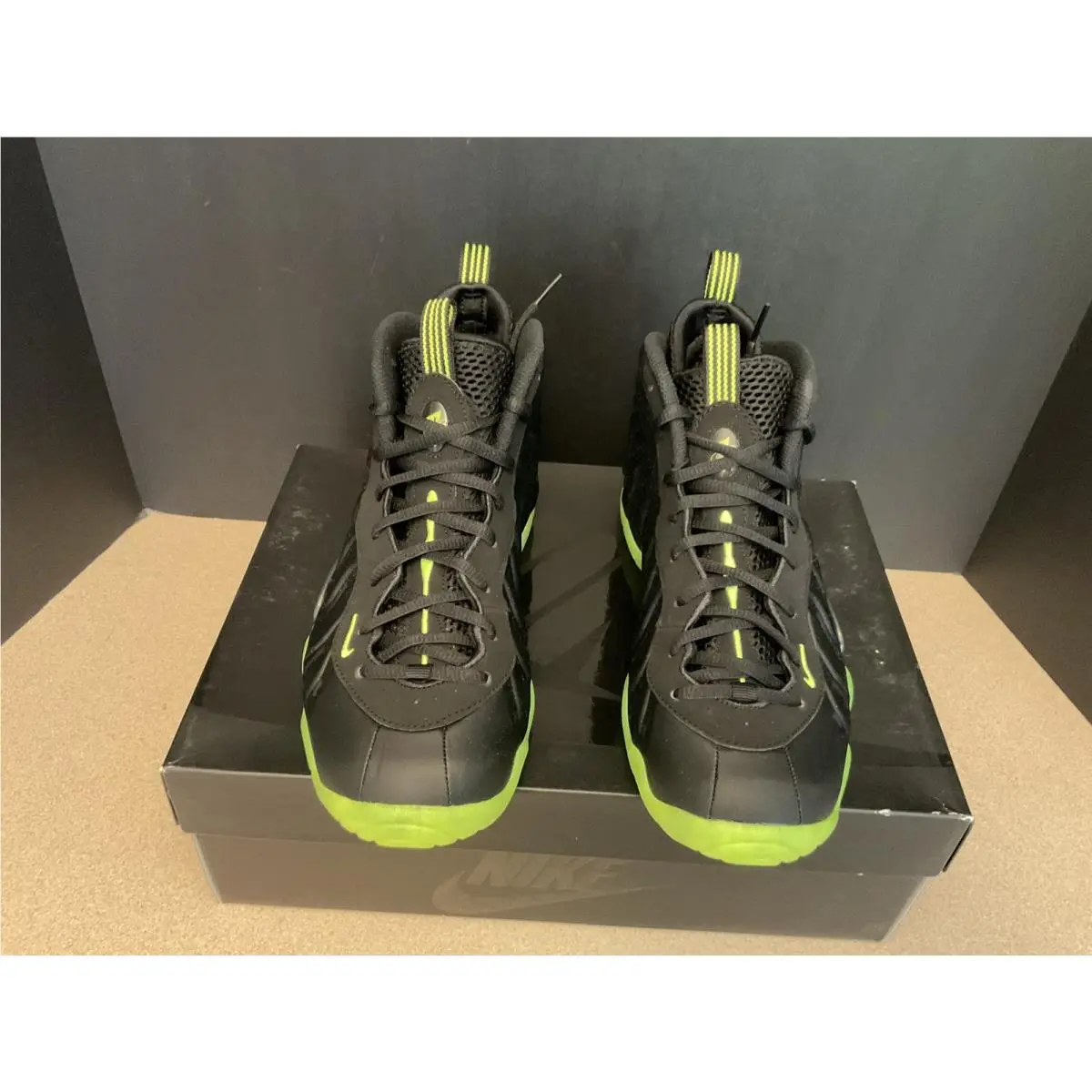 Nike shoes - Nike Little Posite - Little Posite - Black/Volt 2