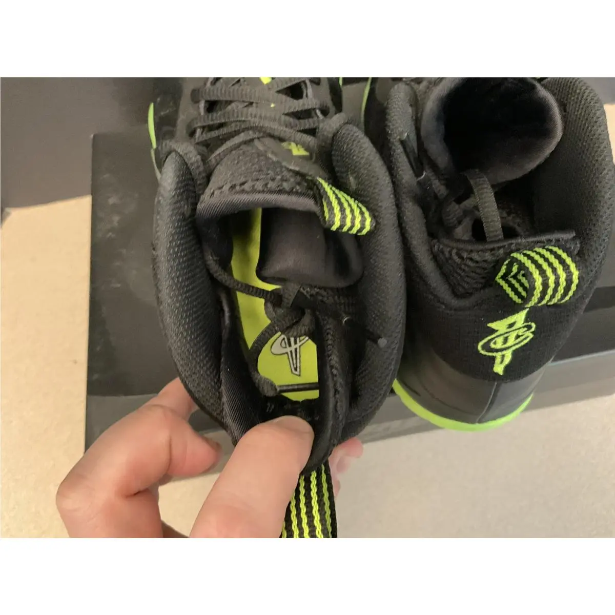 Nike shoes - Nike Little Posite - Little Posite - Black/Volt 6