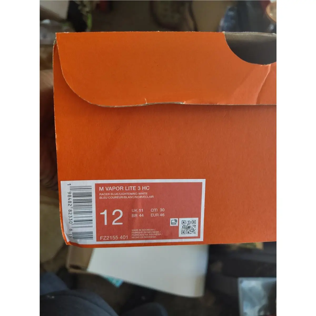 Nike shoes - M Vapor Lite 3 HC - FZ2155 401 - Blue, Manufacturer: Black/White 1
