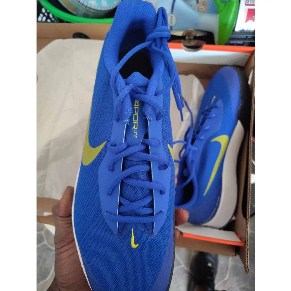 Nike shoes - M Vapor Lite 3 HC - FZ2155 401 - Blue, Manufacturer: Black/White 2