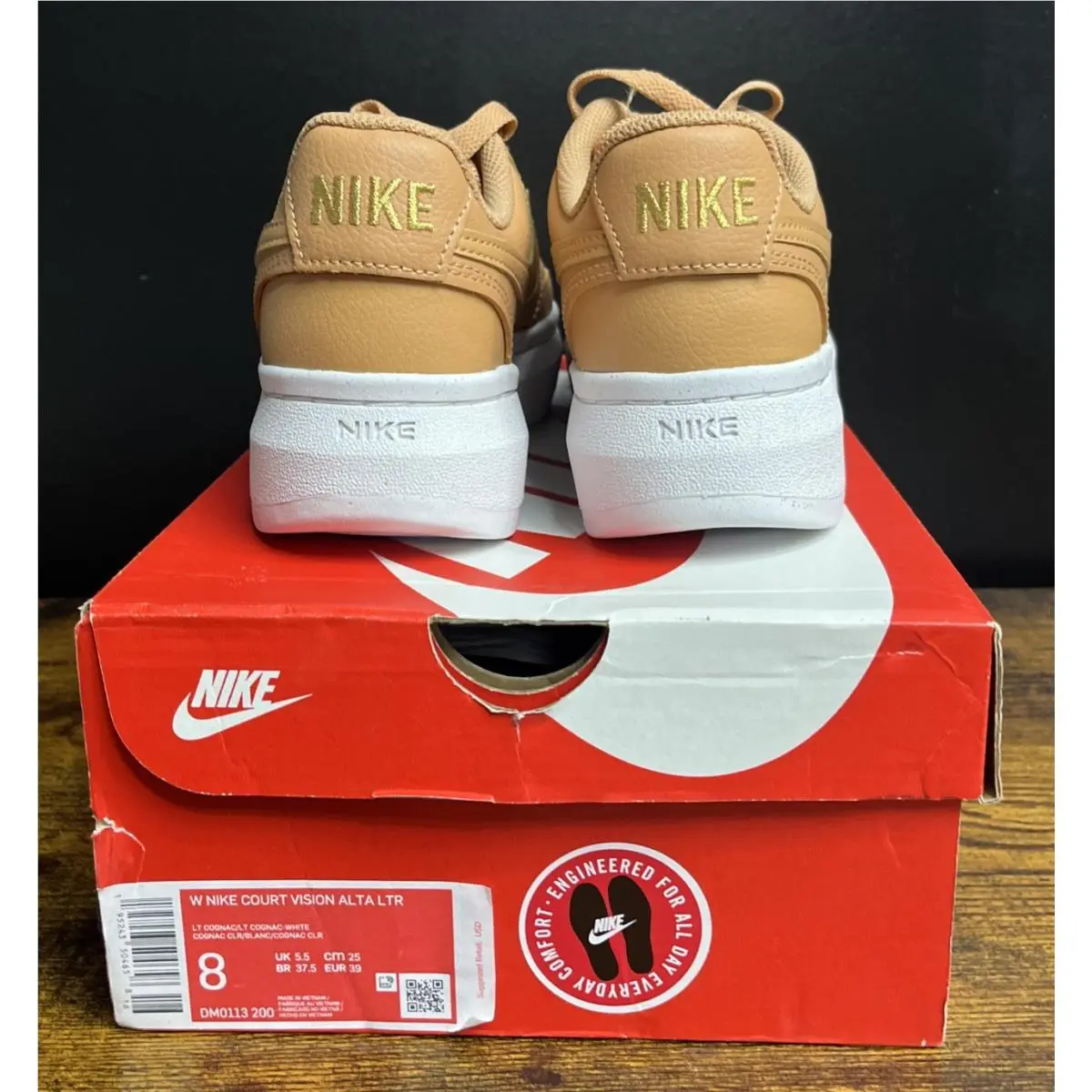 Nike shoes - Nike Court Vision Alta - Court Vision Alta - DM0113 200 - Cognac 2