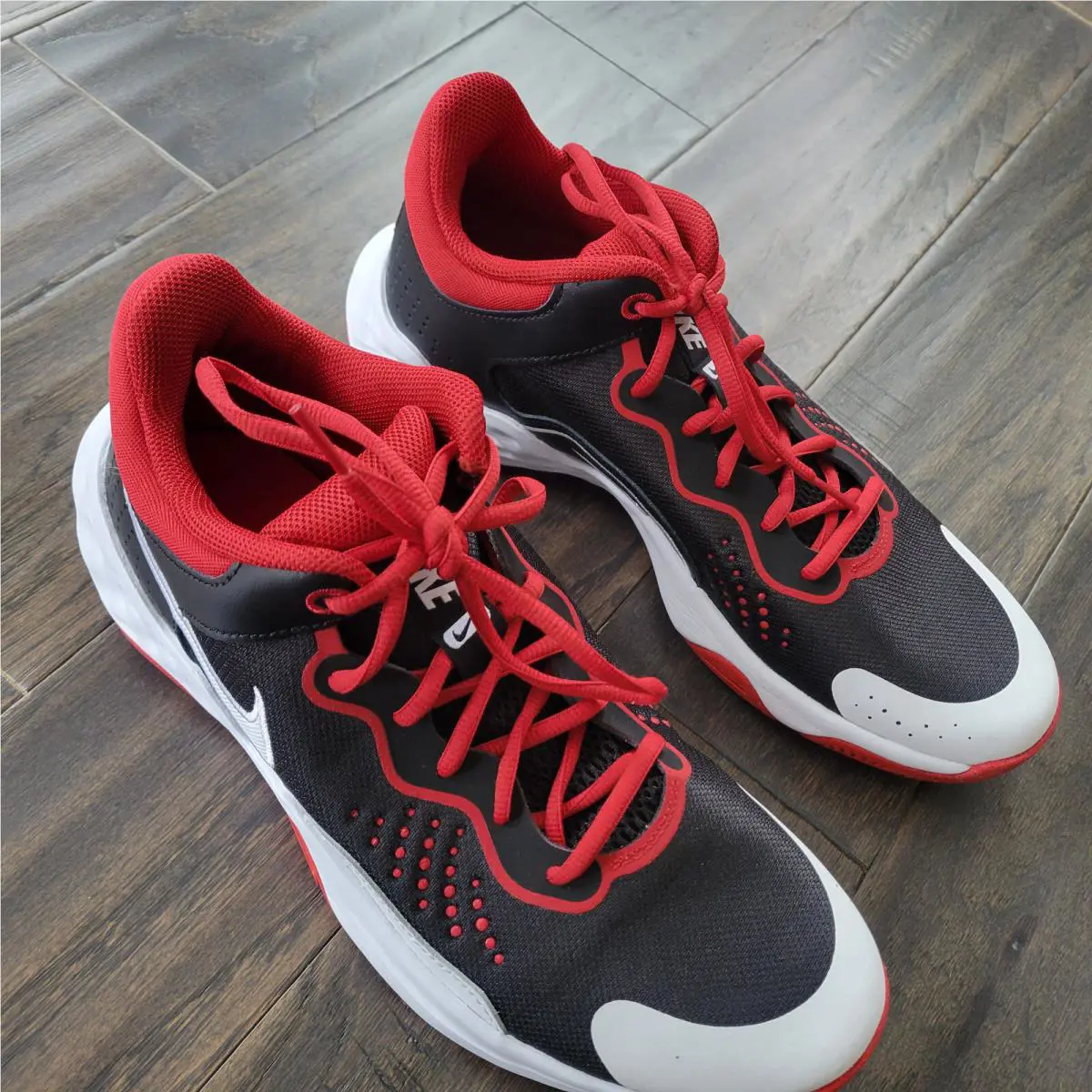 Nike shoes - Nike Fly By Mid - Fly Mid - DD9311-005 - Red, Black and White 3