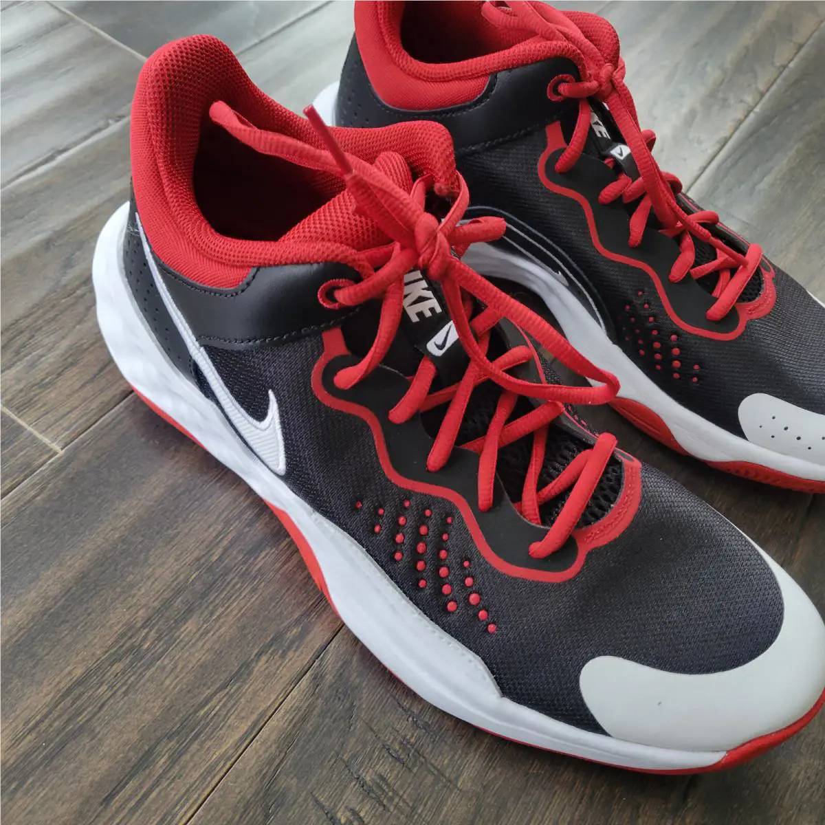 Nike shoes - Nike Fly By Mid - Fly Mid - DD9311-005 - Red, Black and White 4