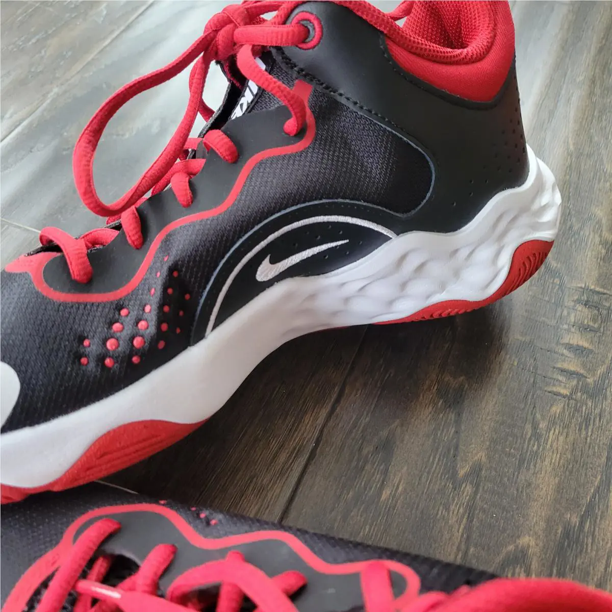 Nike shoes - Nike Fly By Mid - Fly Mid - DD9311-005 - Red, Black and White 5
