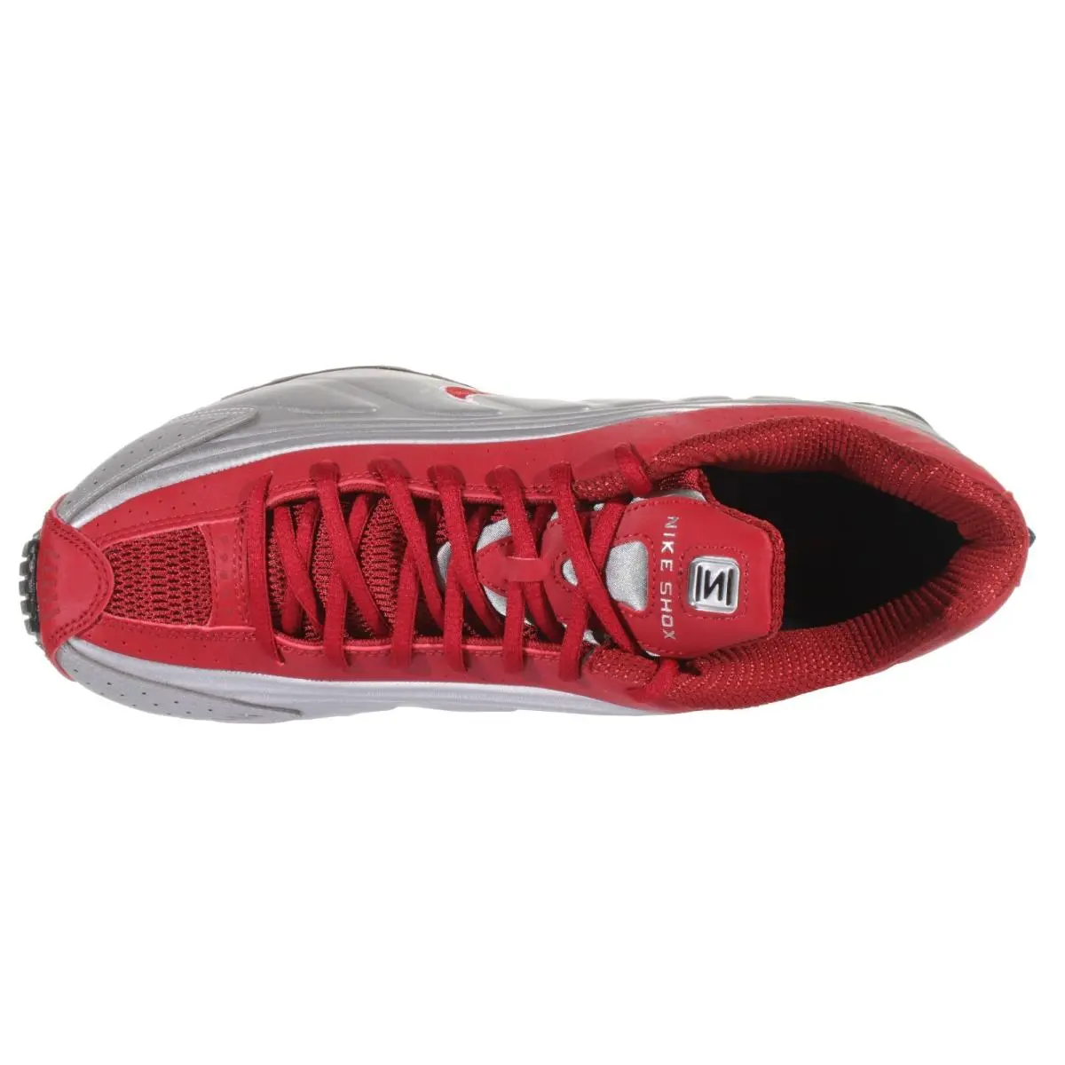 Nike shoes - Nike Shox R4 - Shox - HQ1988 009 - Metallic Silver, Team Crimson 9