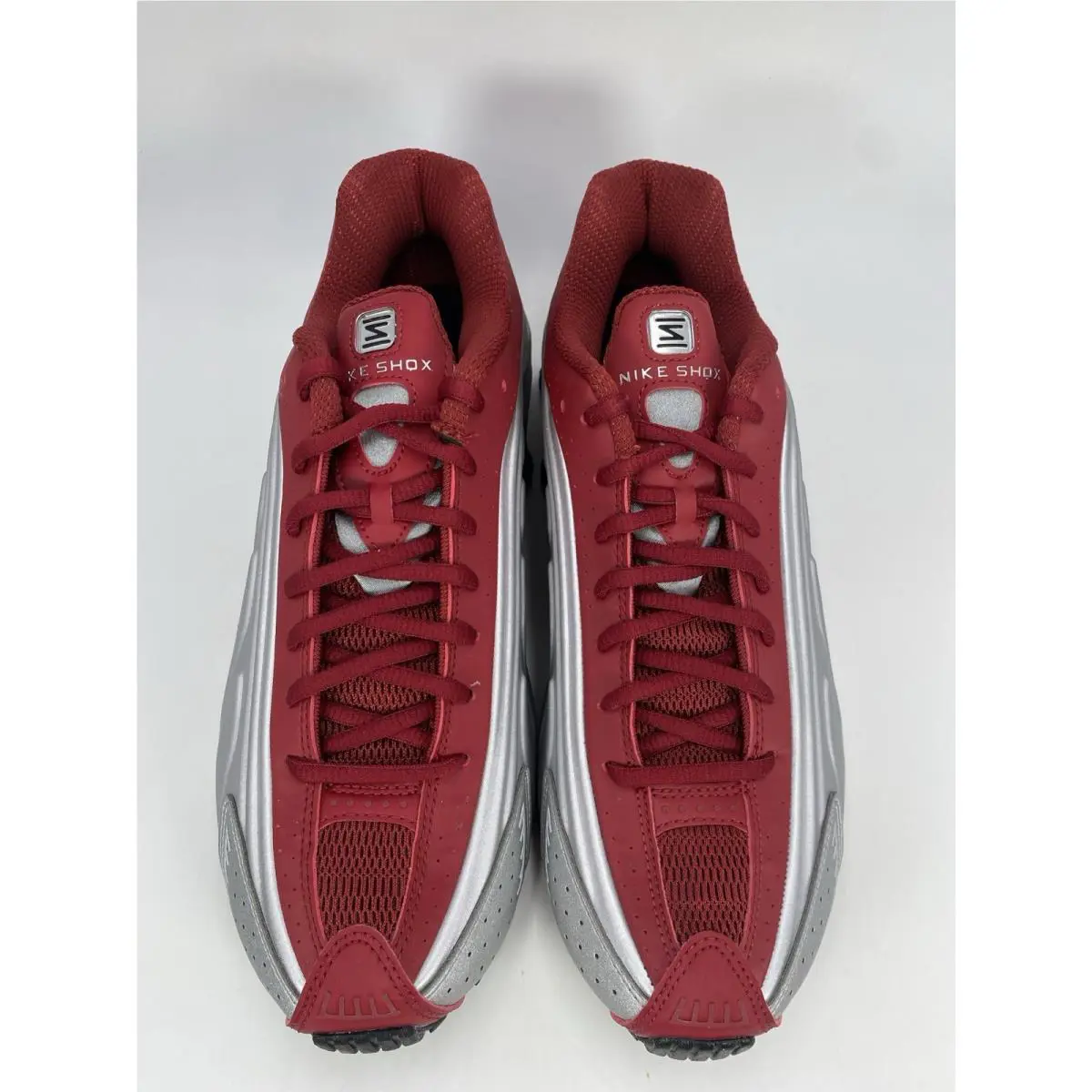 Nike shoes - Nike Shox - Shox - HQ1988 009 - Metallic Silver/Team Crimson (UPC: 198488599854) 4