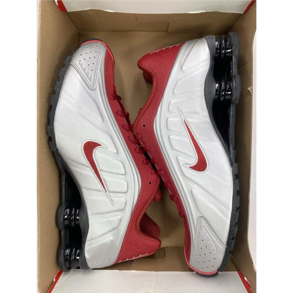 Nike shoes - Nike Shox - Shox - HQ1988 009 - Metallic Silver/Team Crimson (UPC: 198488599854) 7