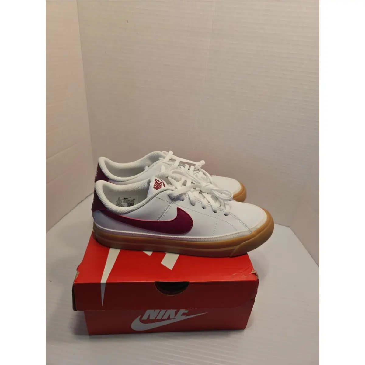 Nike shoes - Nike Court Legacy - Court Legacy - White/Gum Yellow/Team Red (UPC: 195203718422) 5