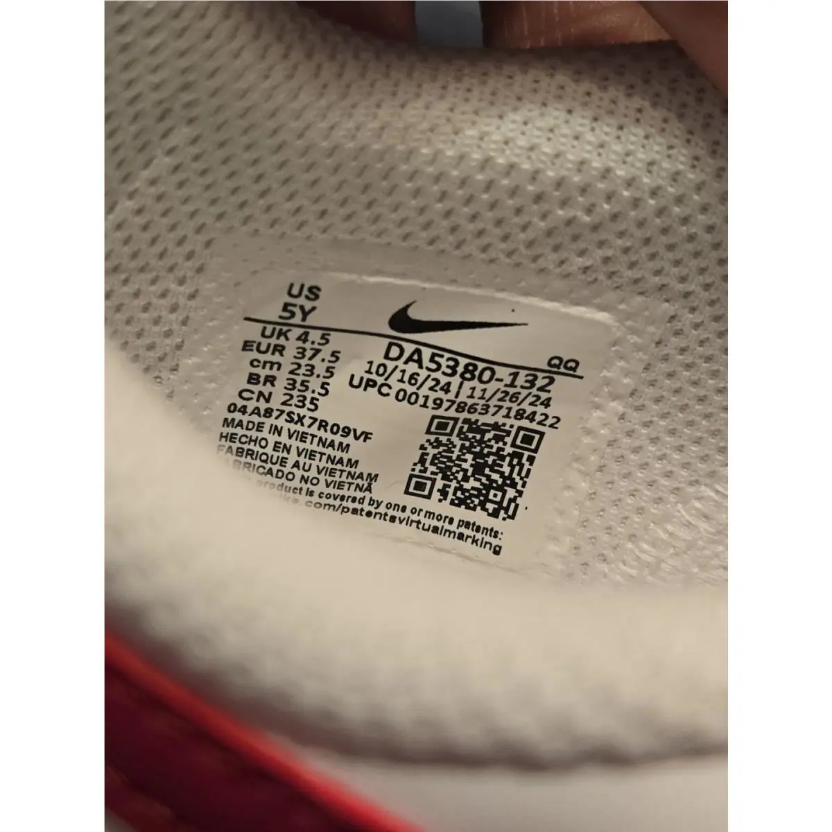 Nike shoes - Nike Court Legacy - Court Legacy - White/Gum Yellow/Team Red (UPC: 195203718422) 7