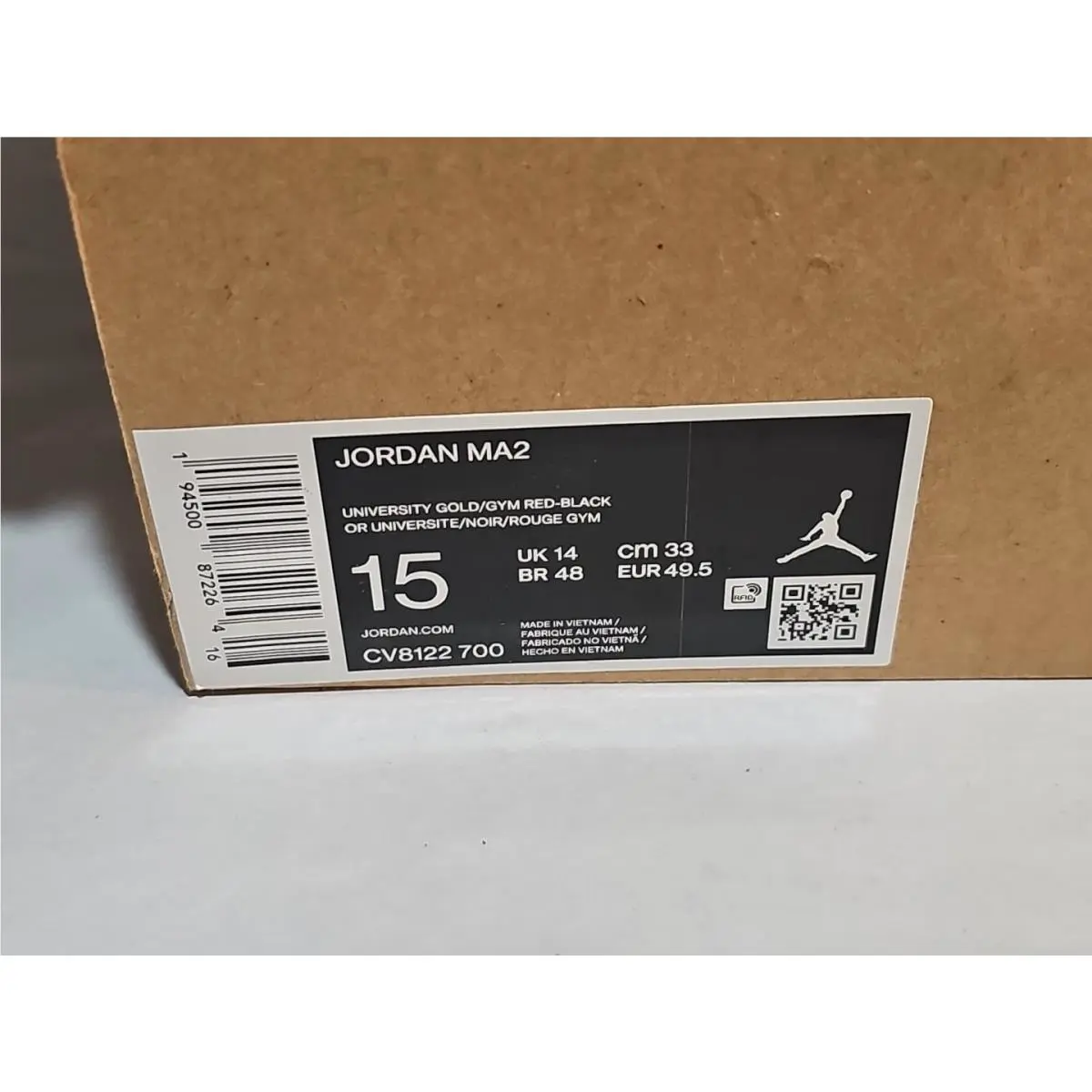 Nike shoes - Jordan MA2 - CV8122-700 - University Gold / Black 1