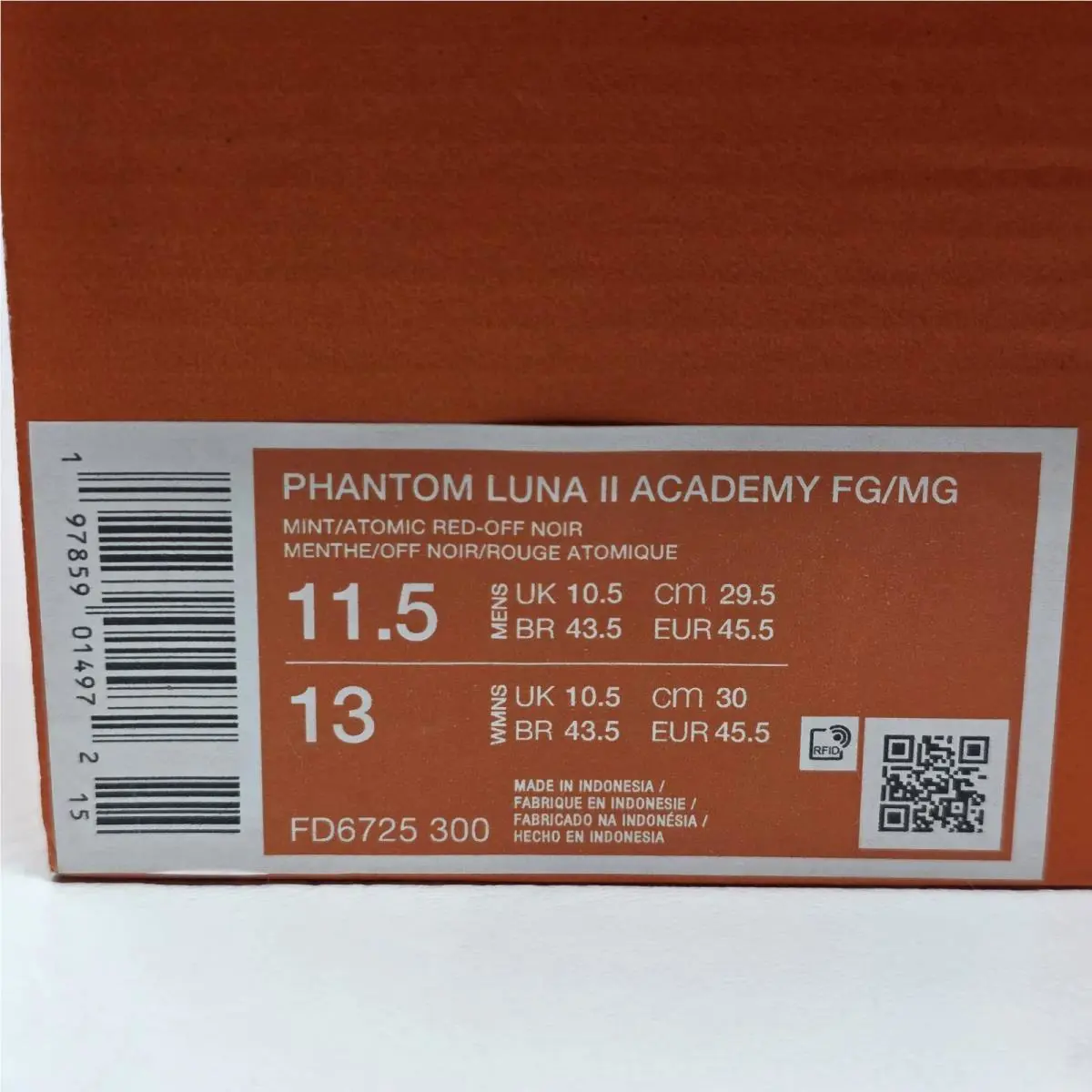 Nike shoes - Nike Phantom Luna - Phantom Luna - FD6725-300 - Mint / Atomic Red - Off Noir 2