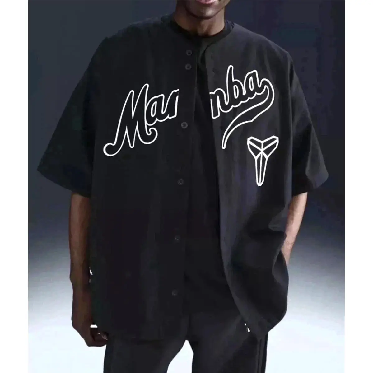 Nike Men`s M Kobe Bryant Baseball Jersey Black Mamba 8 24 IB0007-010
