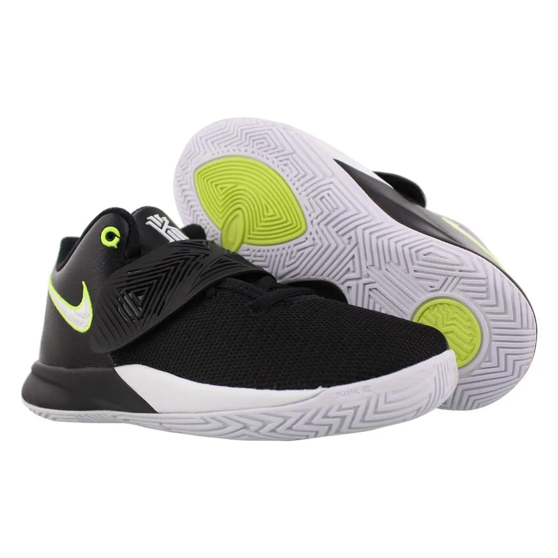 Nike Kyrie Flytrap Iii PS Boys Shoes Size 10.5 Color: Black/white Volt