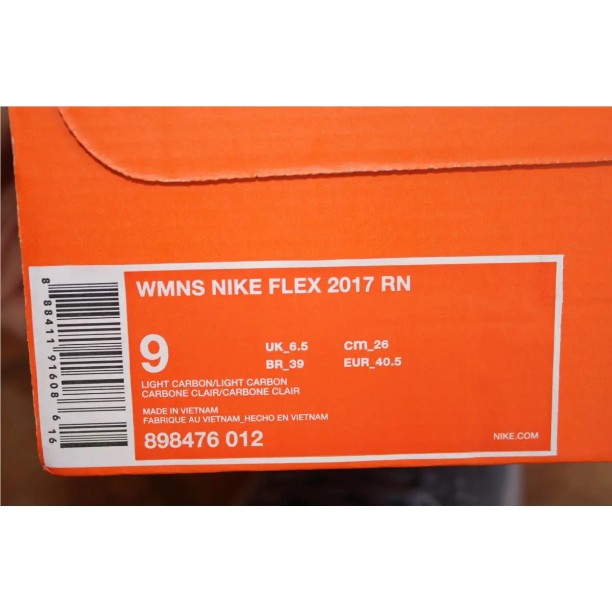 Nike shoes - Nike Flex 2017 - Flex - Light Carbon (UPC: 888411916086) 8