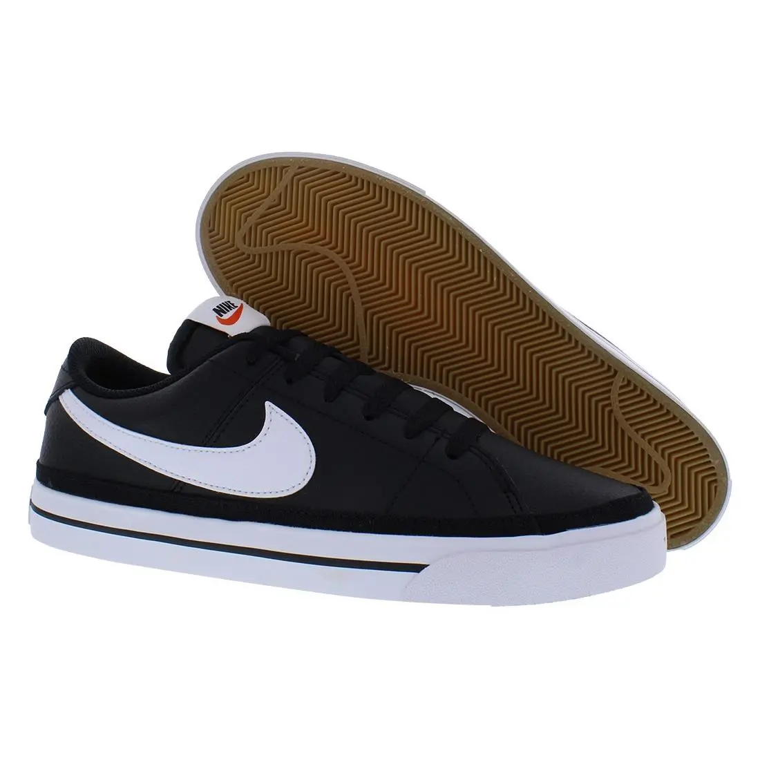 Nike Court Legacy Leather Mens Shoes Size 13 Color: Black/white - Black, Main: Black