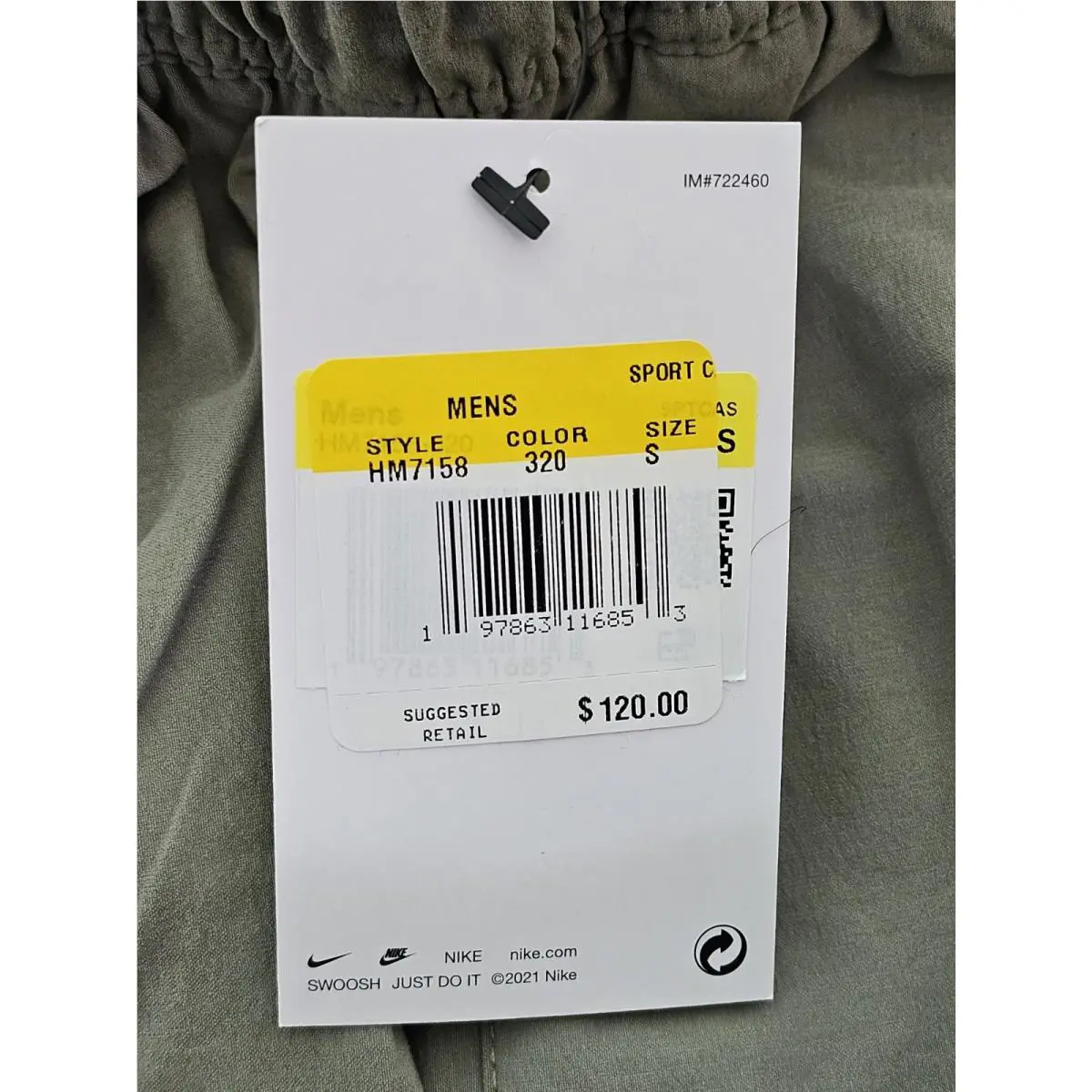 Nike clothing - Nike Tech Woven - Tech Woven - HM7158-320 - Green (UPC: 197863116853) 16