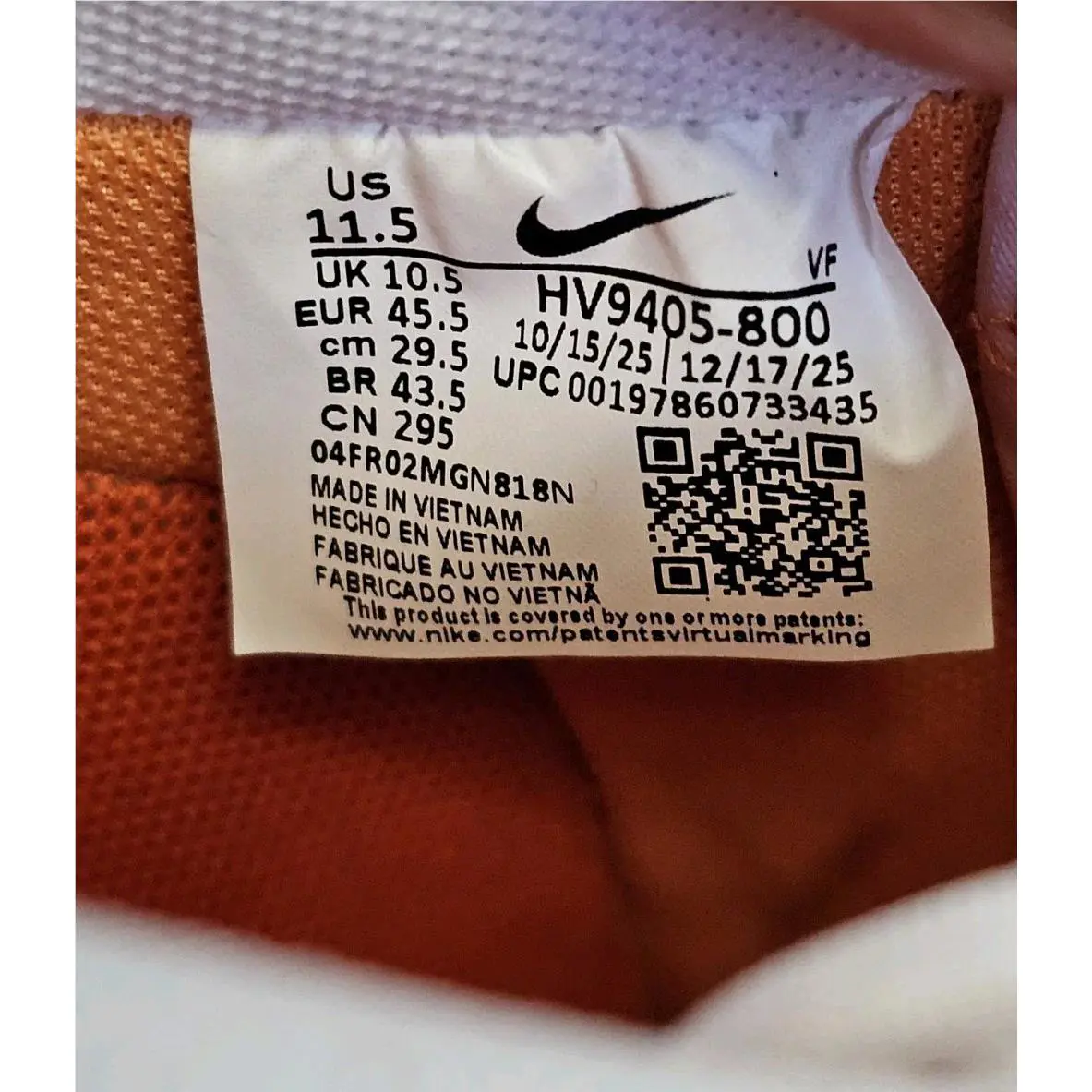 Nike shoes - Nike Air Force 1 - Air Force - HV9405-800 - Orange (UPC: 197860733435) 17