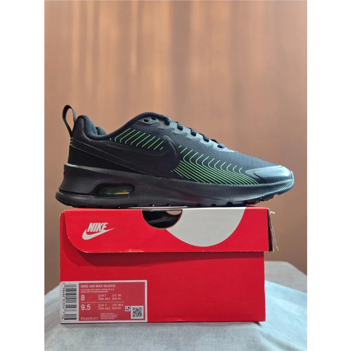 Nike shoes - Air Max Nuaxis - Air Max Nuaxis - FD4329-011 - Black and Green 1
