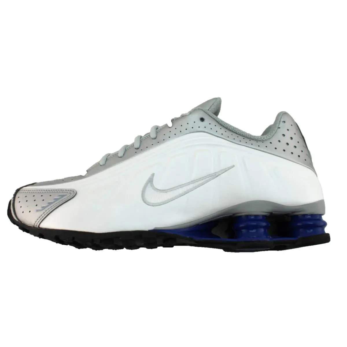 Nike shoes - Nike Shox - Shox - White / Metallic Silver / Blue (UPC: 00198480935896) 1
