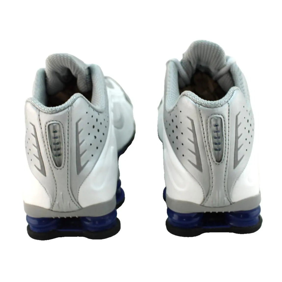 Nike shoes - Nike Shox - Shox - White / Metallic Silver / Blue (UPC: 00198480935896) 5