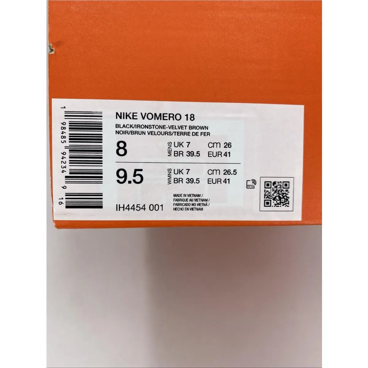 Nike shoes - Nike Vomero 18 - Vomero - IH454 001 - Black/Ironstone-Velvet Brown (UPC: 198485942349) 7