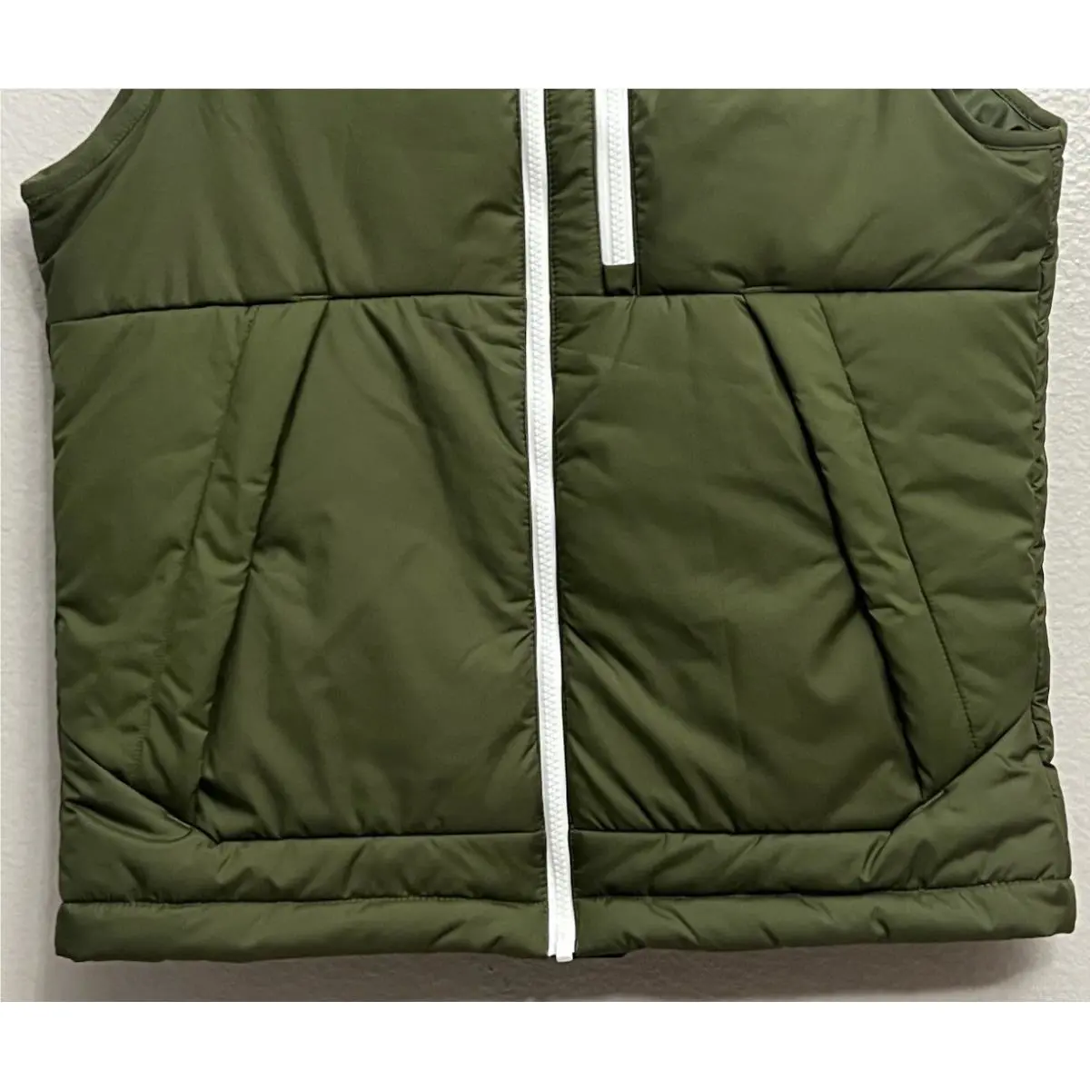 Nike clothing - Nike Therma-Fit Legacy Insulated Puffer Vest - DD6869-326 - Rough Green (UPC: 195239078255) 1