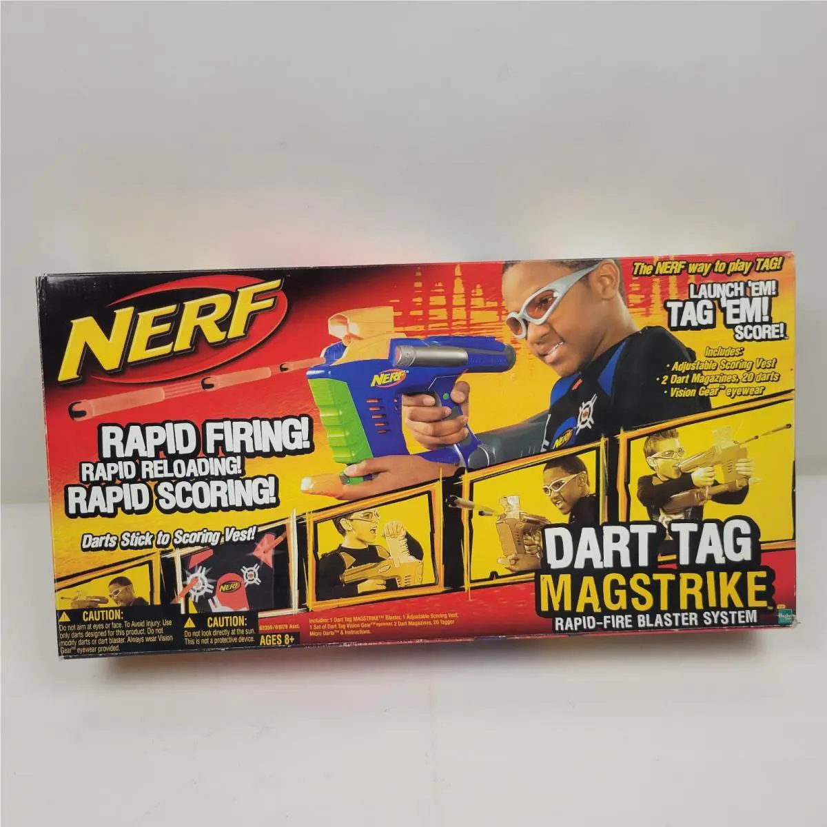 Nerf Dart Tag Magstrike Rapid-fire Blaster System with Crossfire Blaster